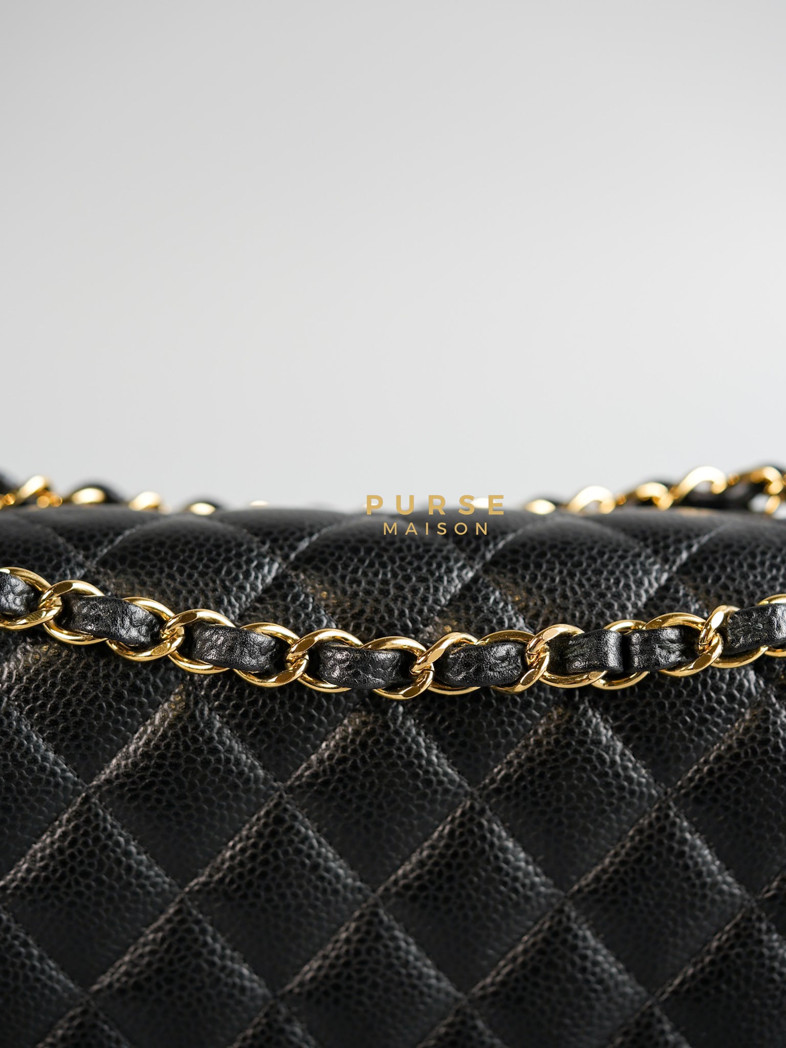 Classic Double Flap Medium Bag in Black Caviar Leather & Gold Hardware Series 21 | Purse Maison Luxury Bags Shop