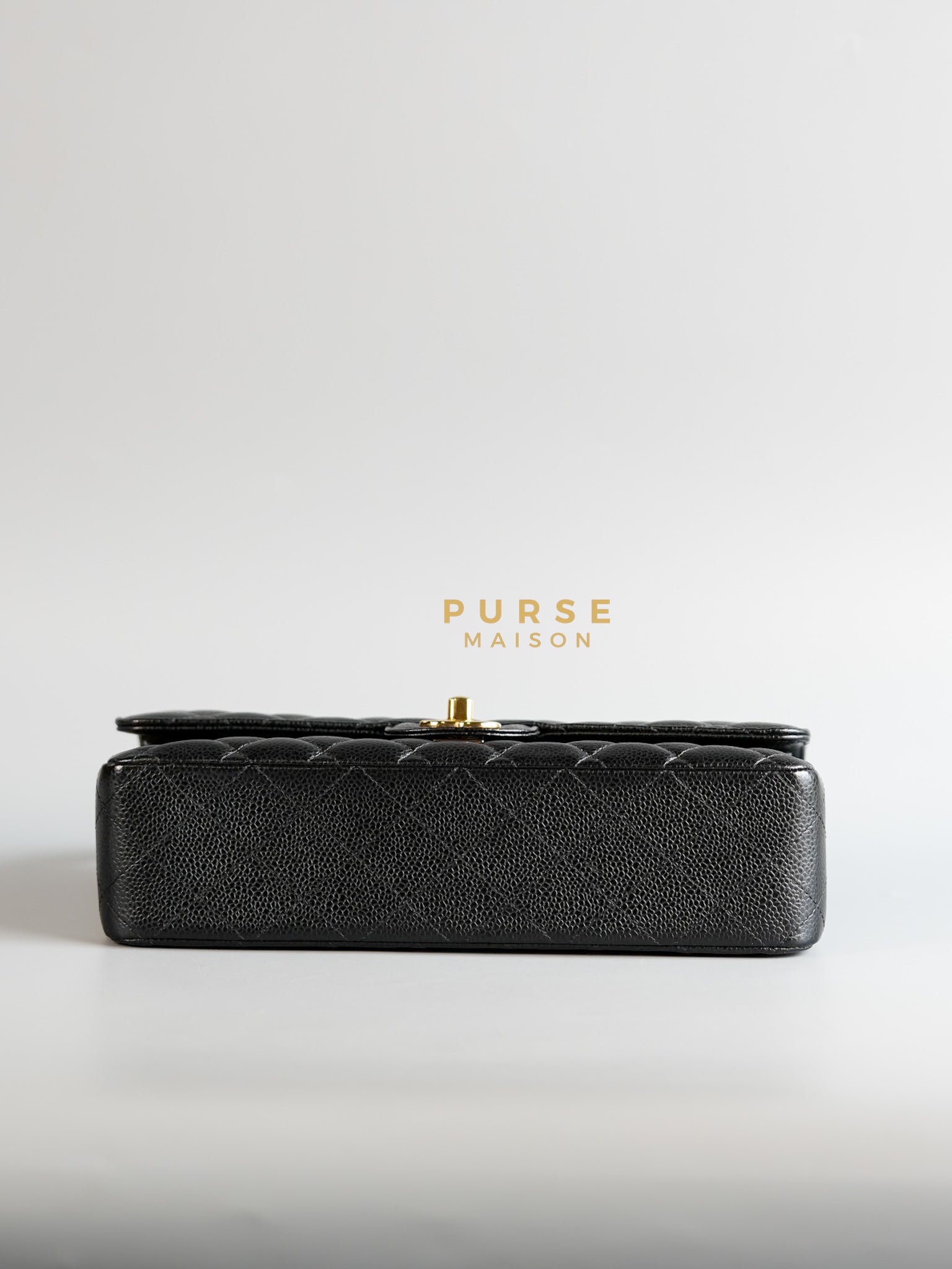 Classic Double Flap Medium Bag in Black Caviar Leather & Gold Hardware Series 21 | Purse Maison Luxury Bags Shop