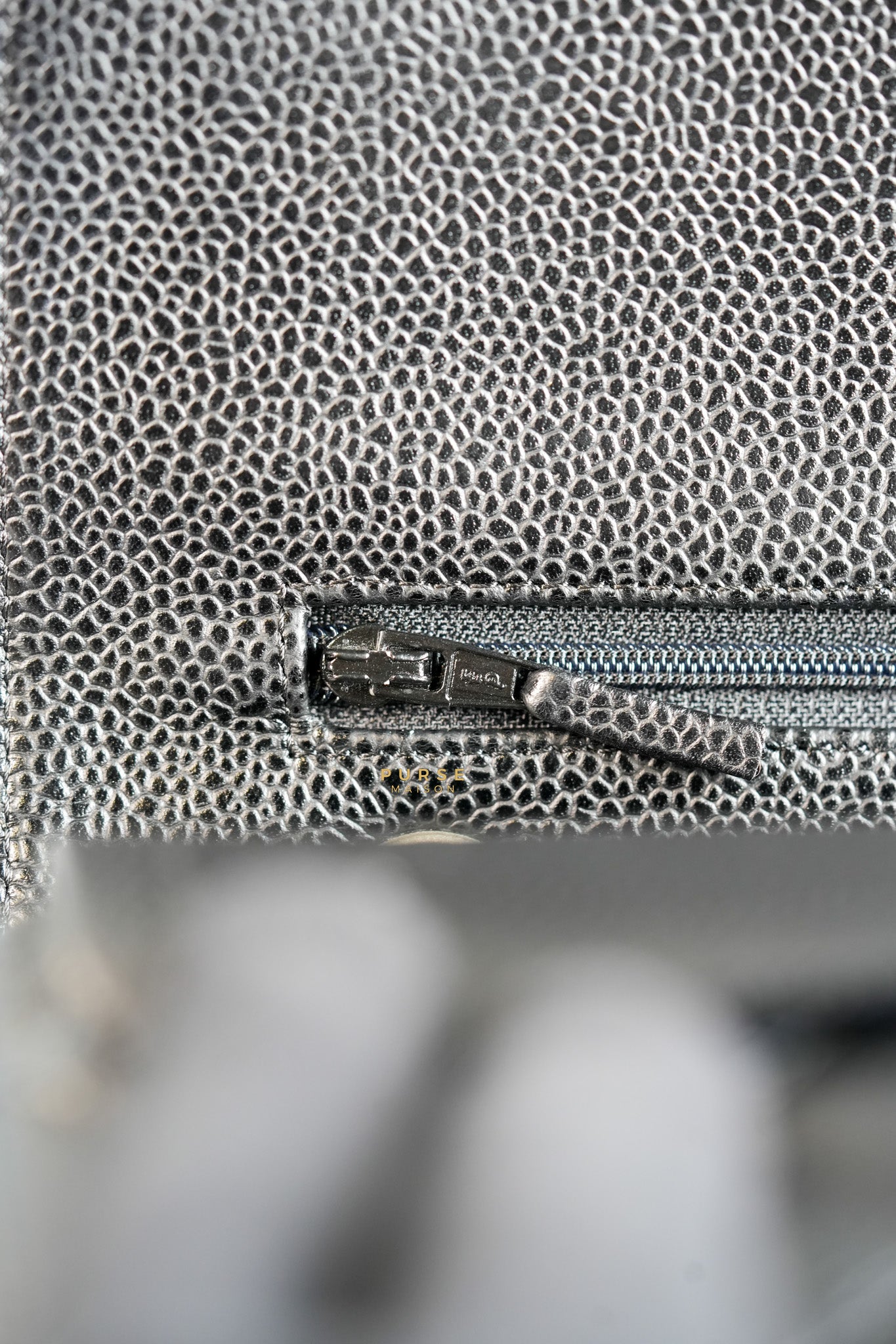 Classic Double Flap Medium Black Caviar Leather & Silver Hardware (Series 11) | Purse Maison Luxury Bags Shop