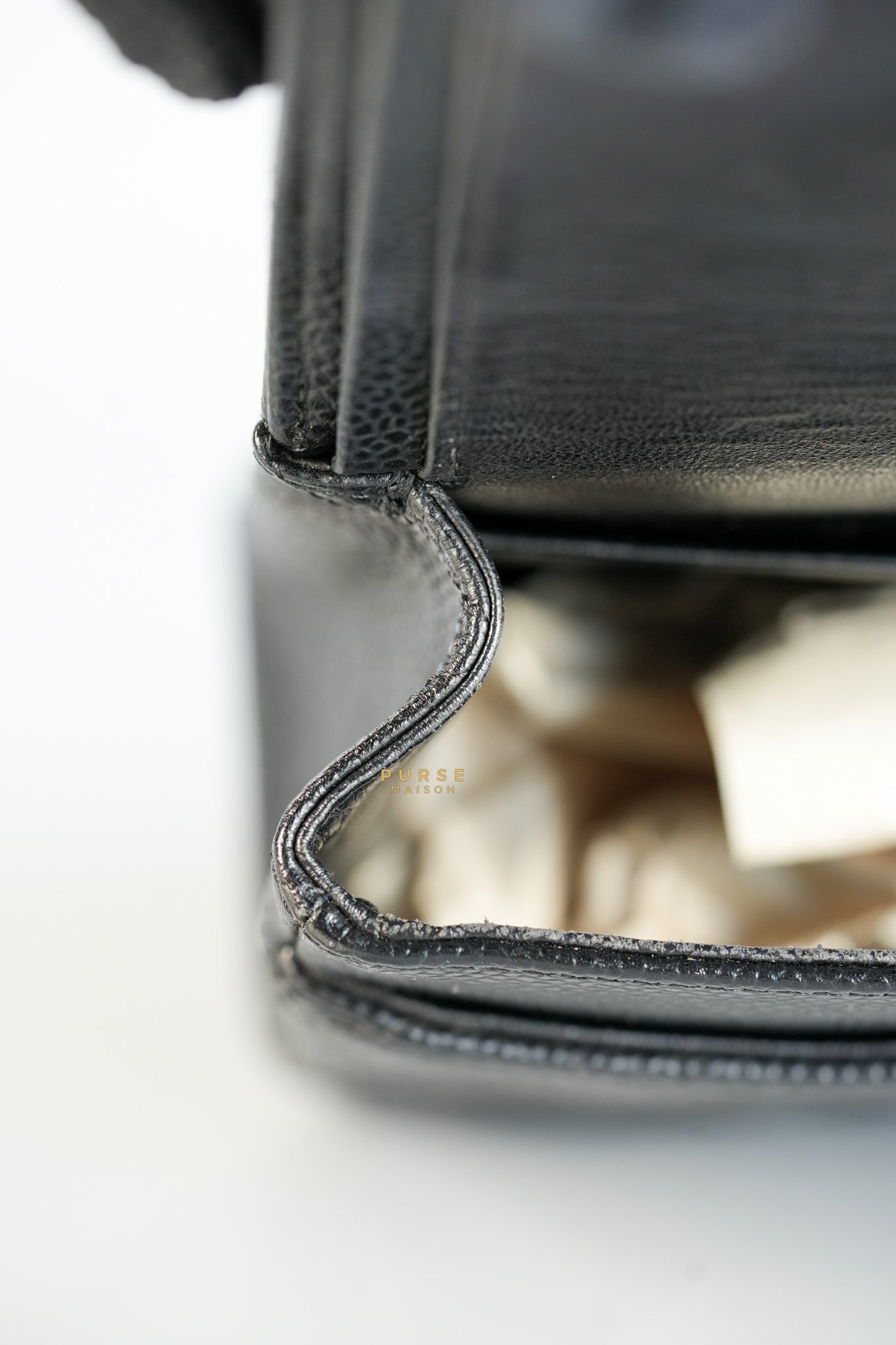 Classic Double Flap Medium Black Caviar Leather & Silver Hardware (Series 11) | Purse Maison Luxury Bags Shop