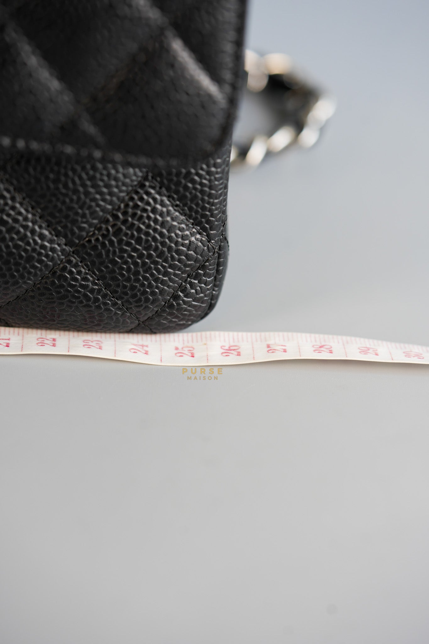 Classic Double Flap Medium Black Caviar Leather & Silver Hardware (Series 11) | Purse Maison Luxury Bags Shop