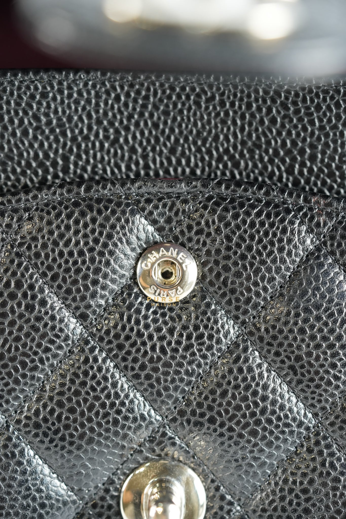 Classic Double Flap Medium Black Caviar Leather & Silver Hardware Series 24 | Purse Maison Luxury Bags Shop