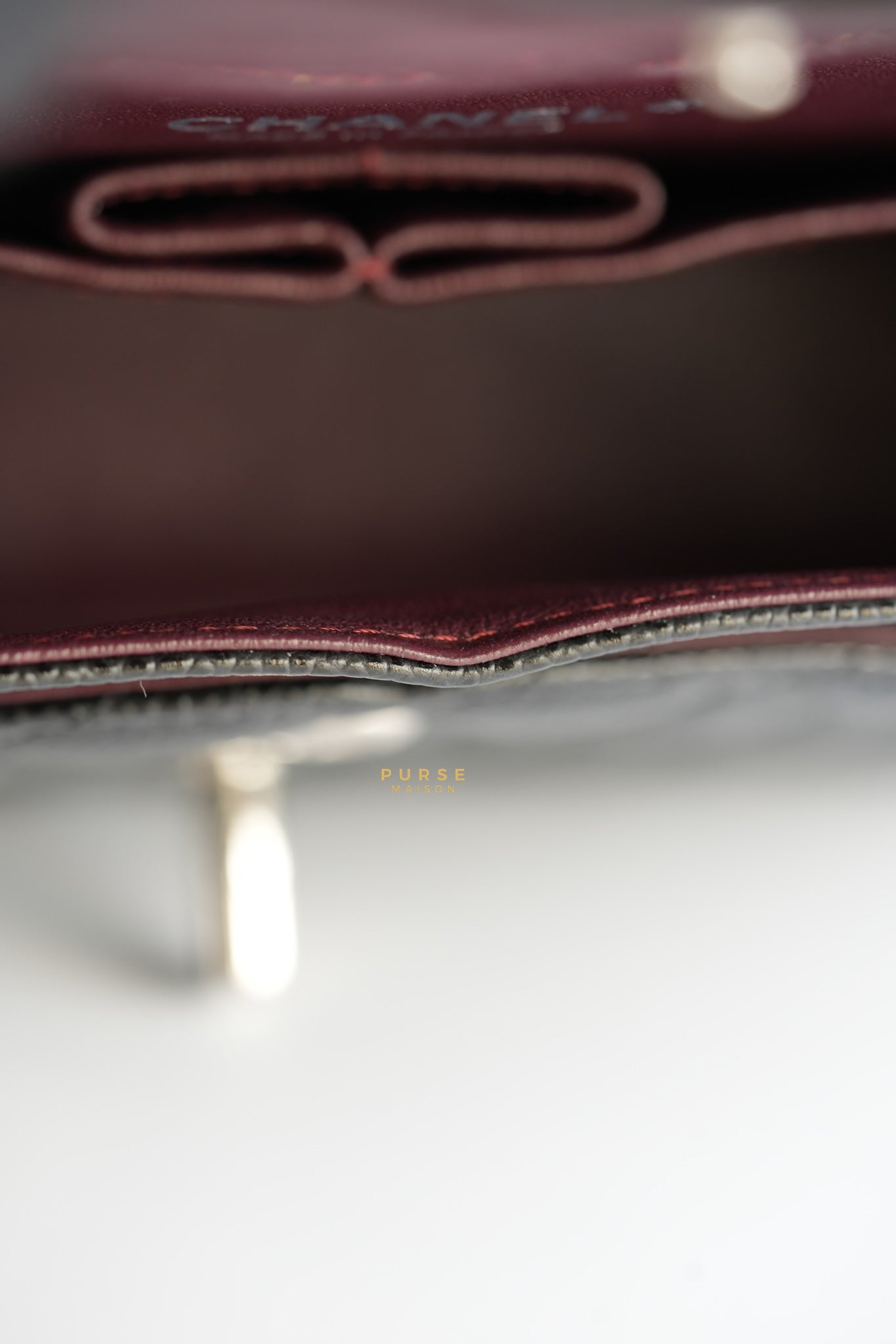 Classic Double Flap Medium Black Caviar Leather & Silver Hardware Series 28 | Purse Maison Luxury Bags Shop