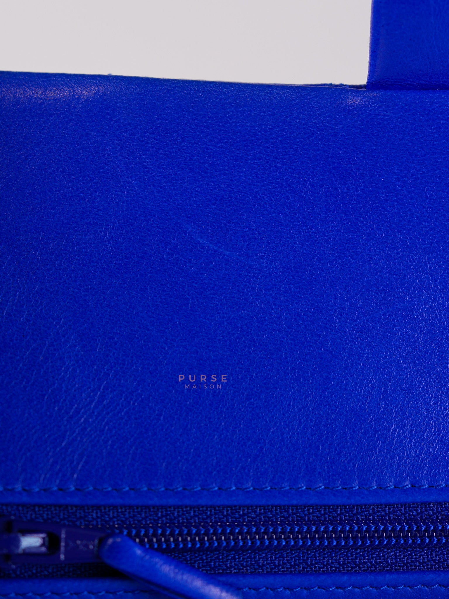 Classic Double Flap Medium Blue Lambskin Leather in Silver Hardware Series 13 | Purse Maison Luxury Bags Shop