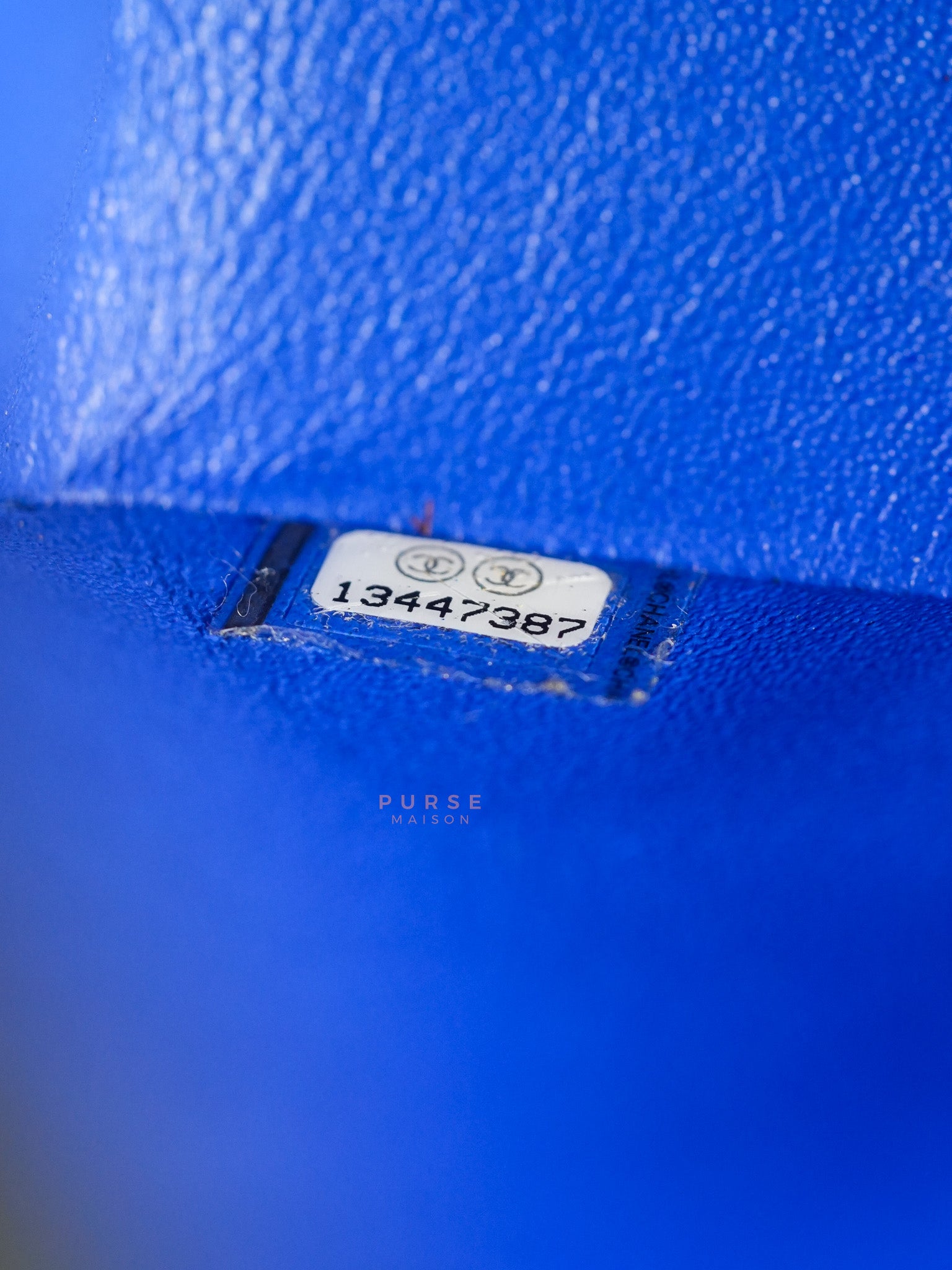 Classic Double Flap Medium Blue Lambskin Leather in Silver Hardware Series 13 | Purse Maison Luxury Bags Shop