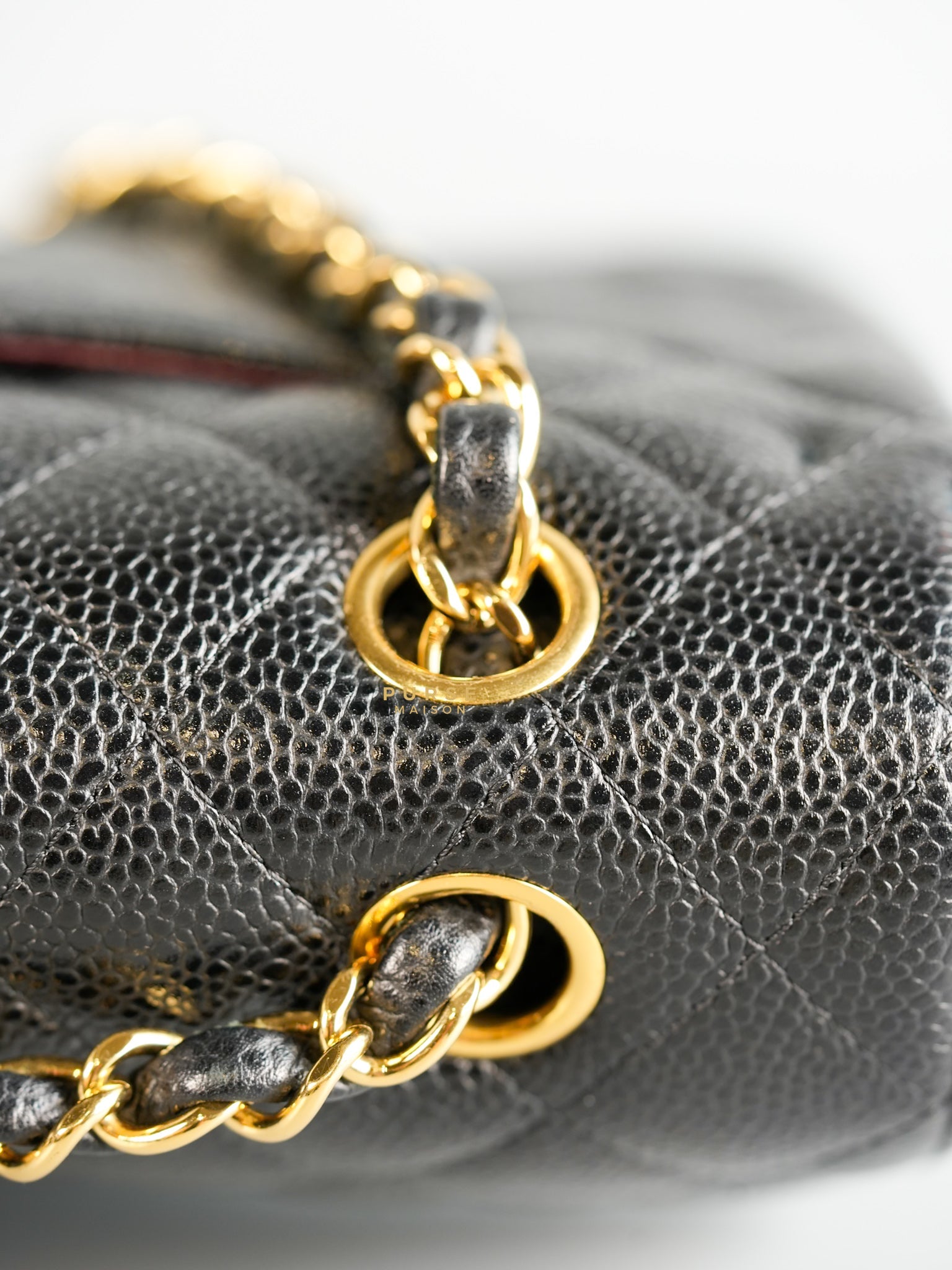 Classic Double Flap Medium in Black Caviar & Gold Hardware Series 28 | Purse Maison Luxury Bags Shop