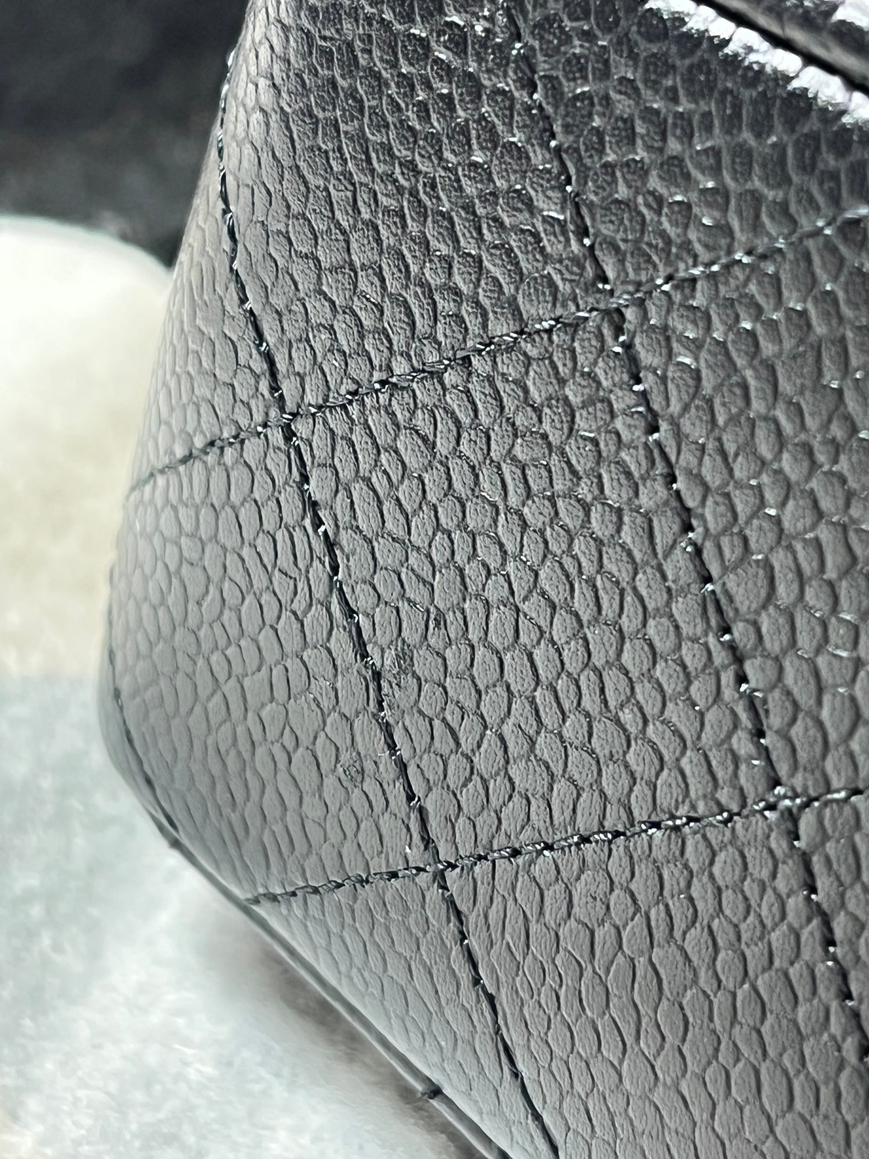 Classic Double Flap Medium in Black Caviar Leather Gold Hardware (Microchip) | Purse Maison Luxury Bags Shop