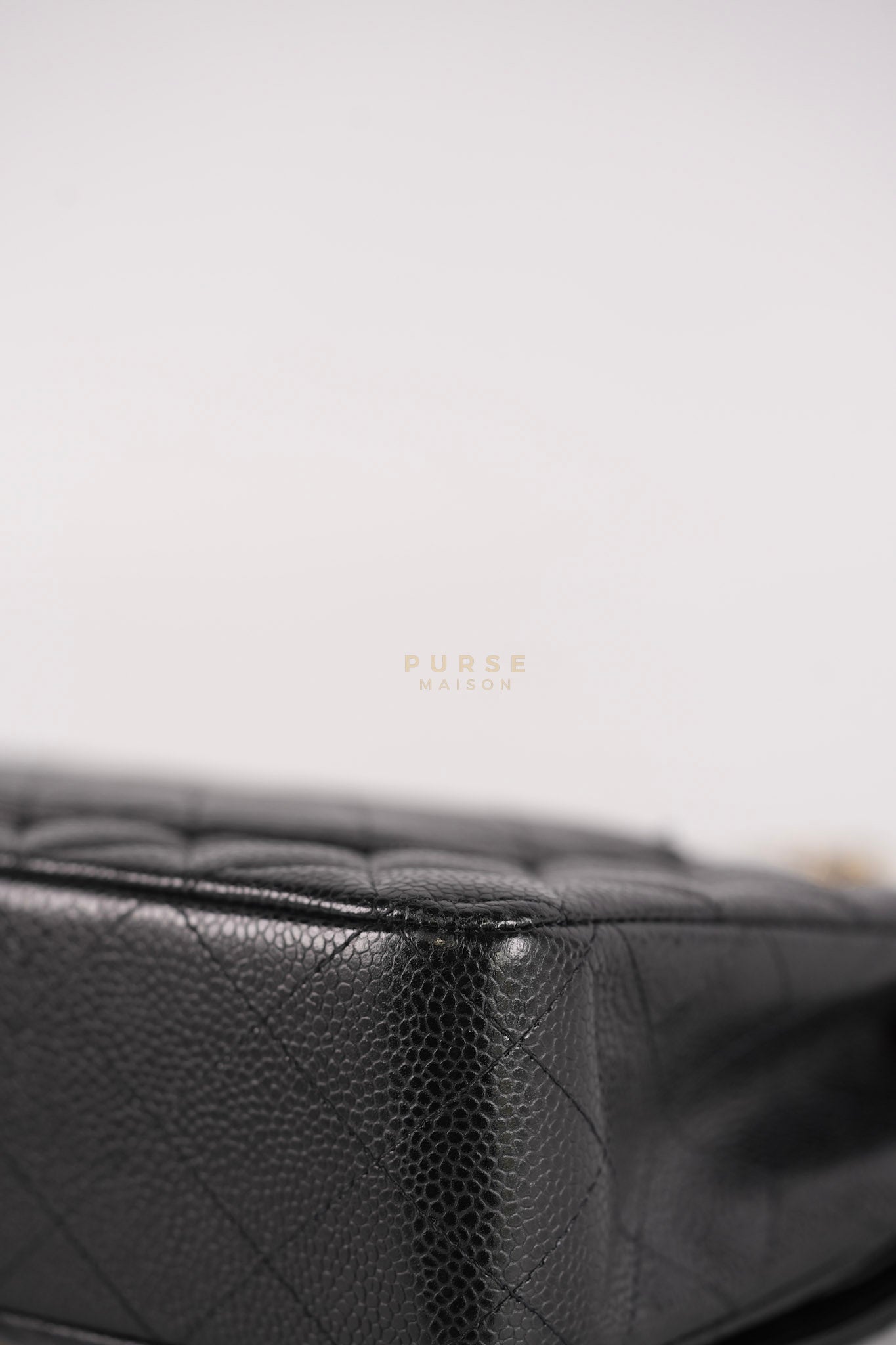 Classic Double Flap Medium in Black Caviar Leather Gold Hardware (Series 15) | Purse Maison Luxury Bags Shop