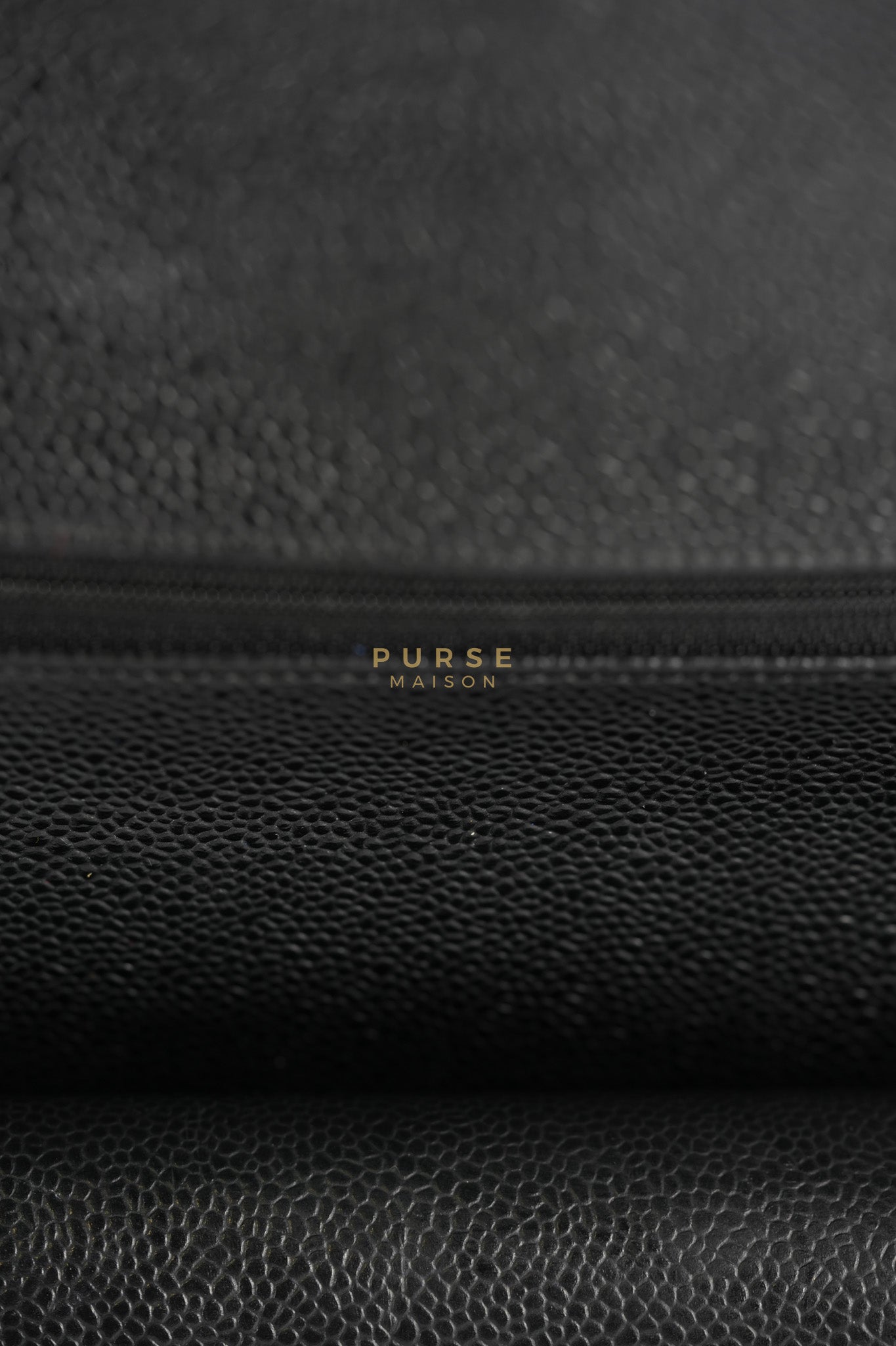 Classic Double Flap Medium in Black Caviar Leather & Gold Hardware Series 18 | Purse Maison Luxury Bags Shop
