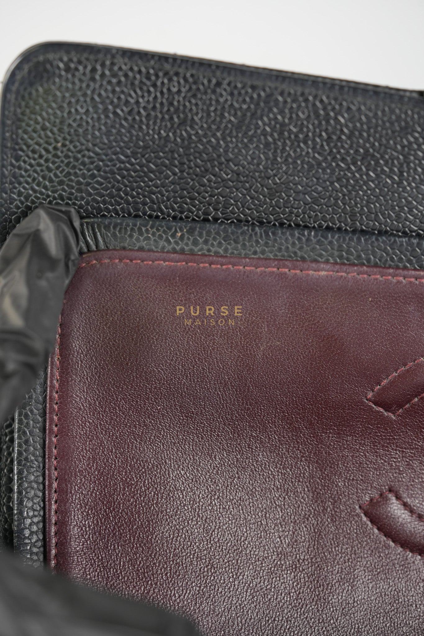 Classic Double Flap Medium in Black Caviar Leather & Gold Hardware Series 18 | Purse Maison Luxury Bags Shop