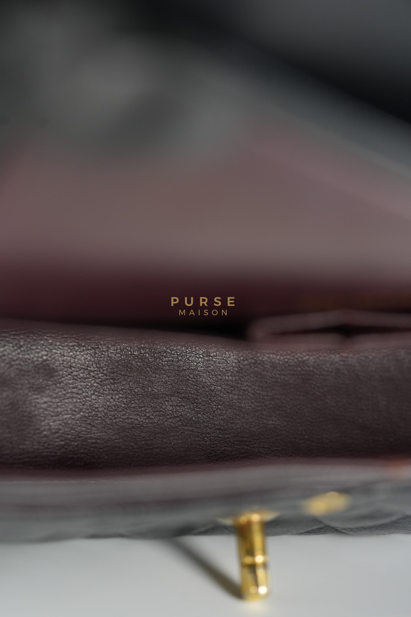 Classic Double Flap Medium in Black Caviar Leather & Gold Hardware Series 18 | Purse Maison Luxury Bags Shop
