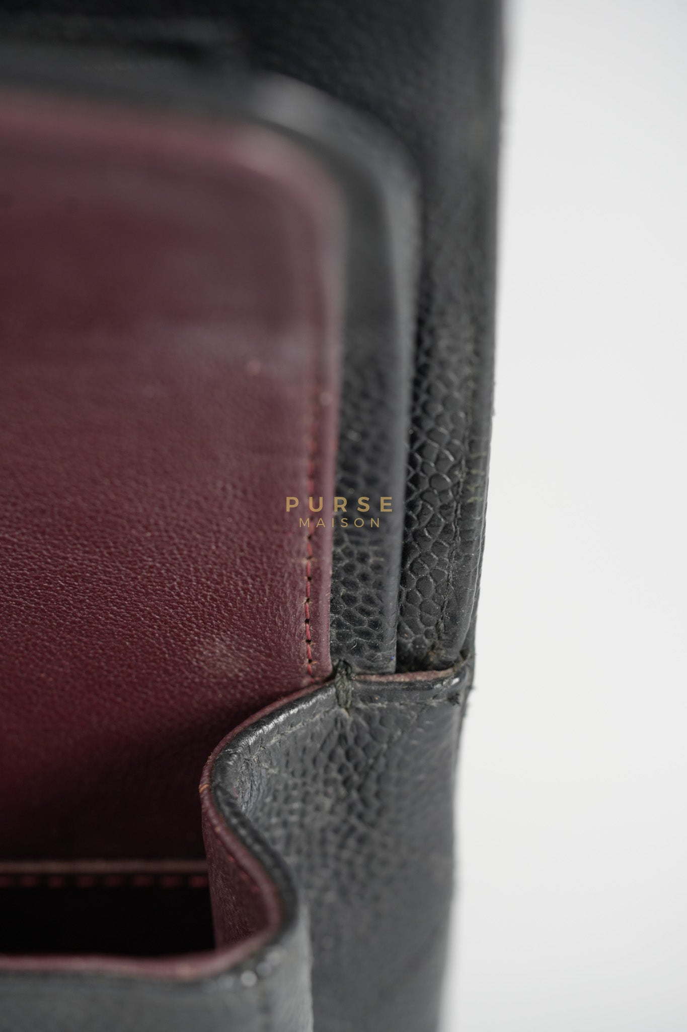 Classic Double Flap Medium in Black Caviar Leather & Gold Hardware Series 18 | Purse Maison Luxury Bags Shop