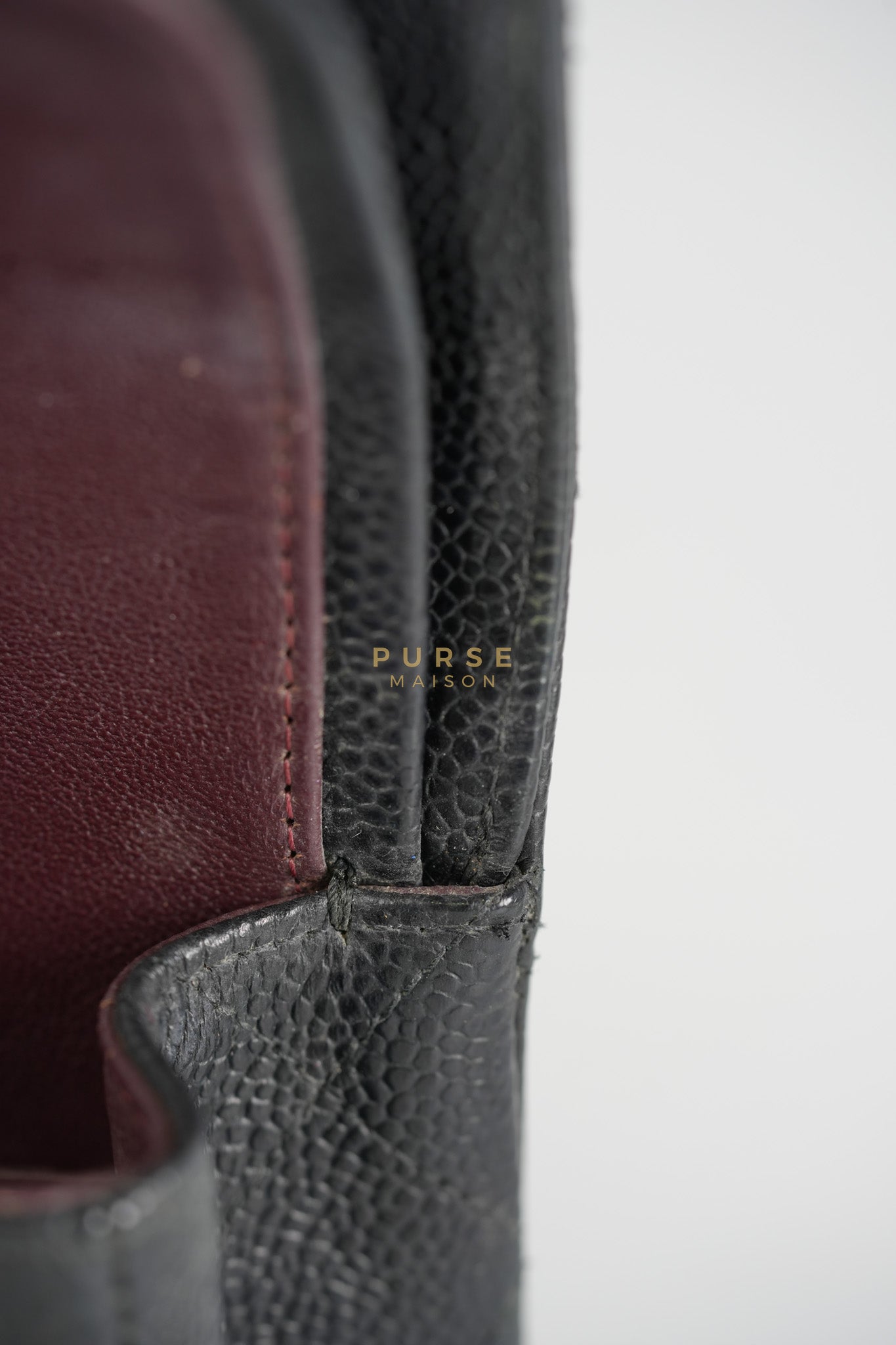 Classic Double Flap Medium in Black Caviar Leather & Gold Hardware Series 18 | Purse Maison Luxury Bags Shop