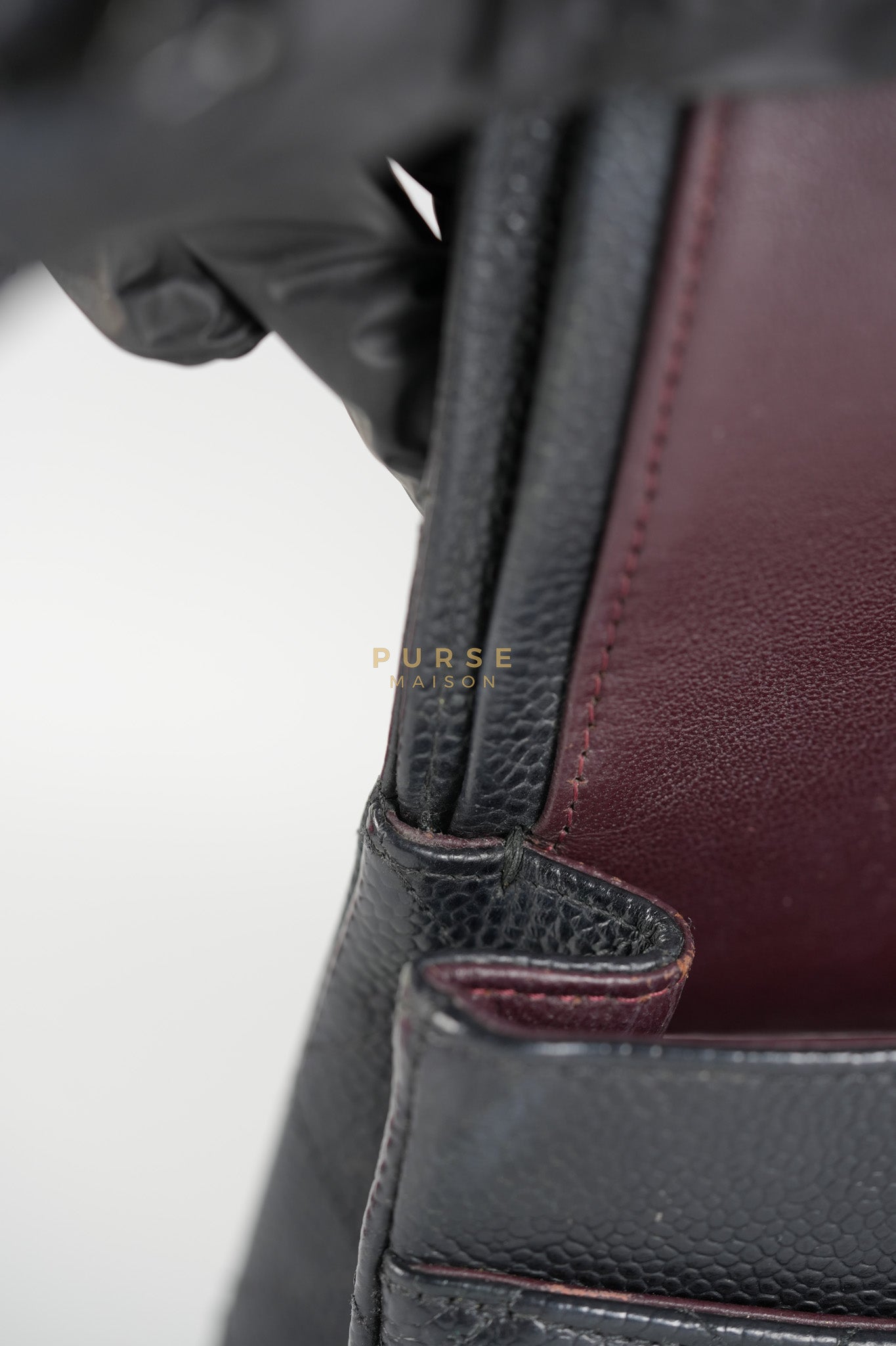 Classic Double Flap Medium in Black Caviar Leather & Gold Hardware Series 18 | Purse Maison Luxury Bags Shop