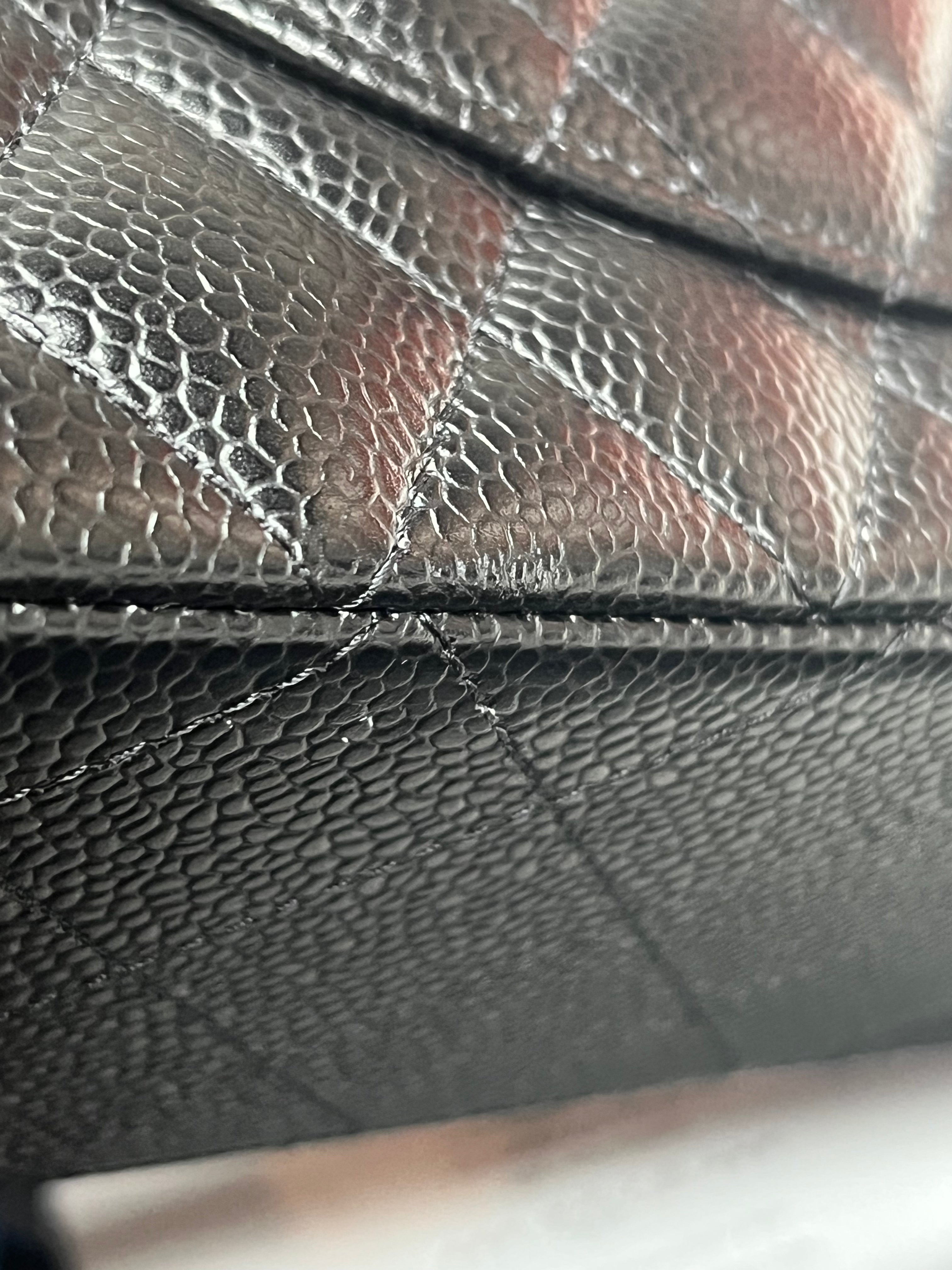 Classic Double Flap Medium in Black Caviar Leather & Silver Hardware (Microchip) | Purse Maison Luxury Bags Shop