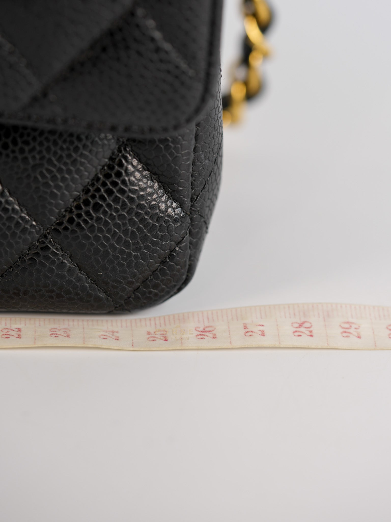 Classic Double Flap Medium In Black Caviar Leather with Gold Hardware(Series 20) | Purse Maison Luxury Bags Shop