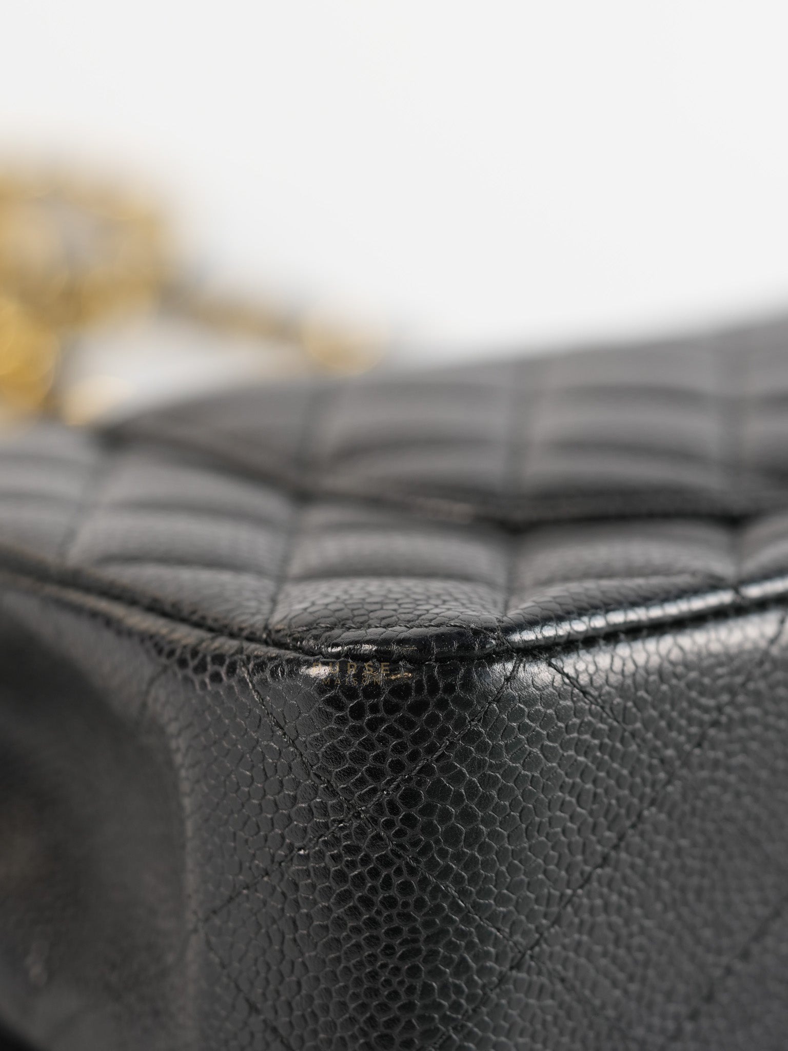 Classic Double Flap Medium In Black Caviar Leather with Gold Hardware(Series 20) | Purse Maison Luxury Bags Shop