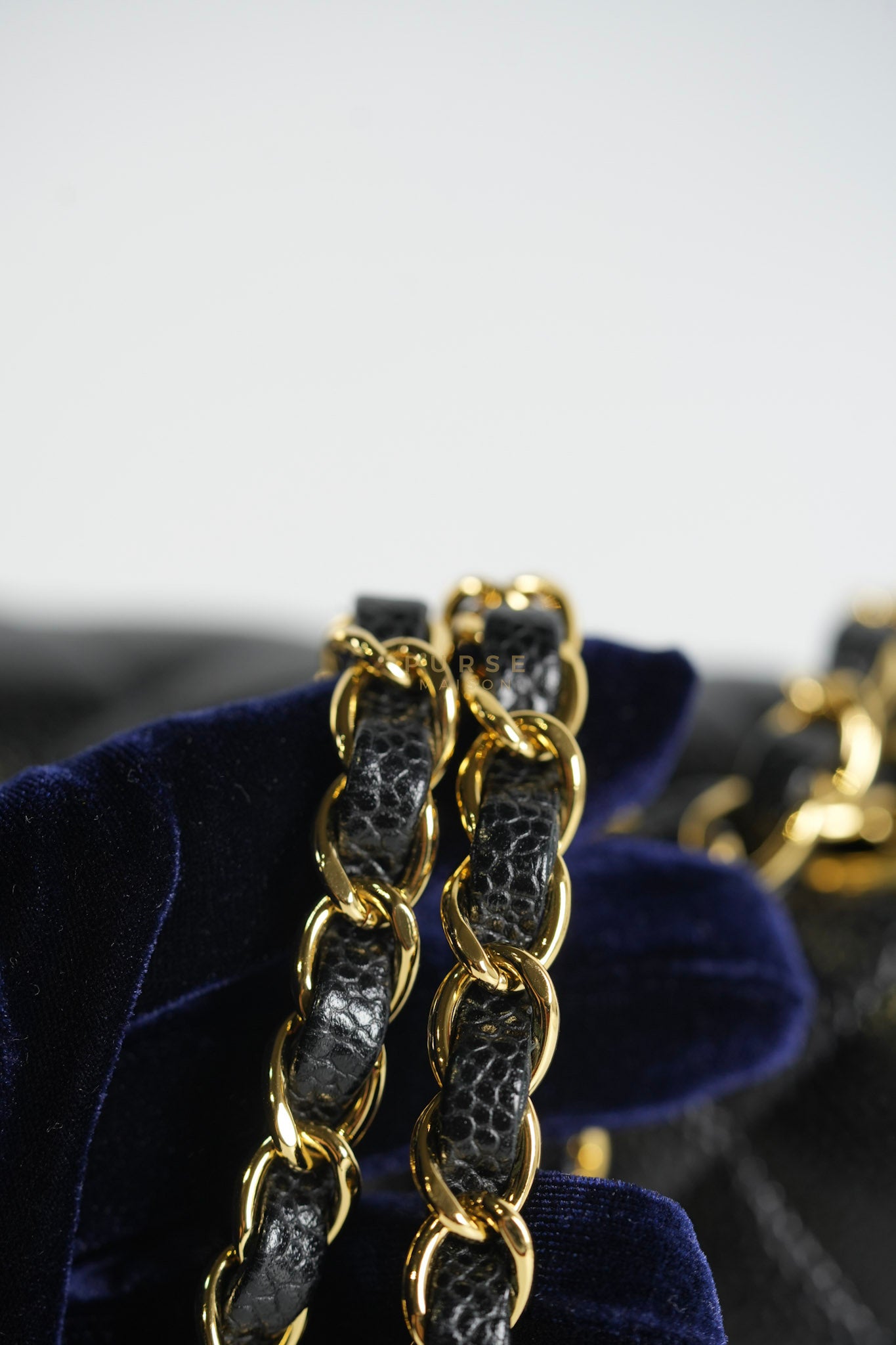 Classic Double Flap Medium in Black Quilted Caviar Leather and Gold Hardware Series 30 | Purse Maison Luxury Bags Shop