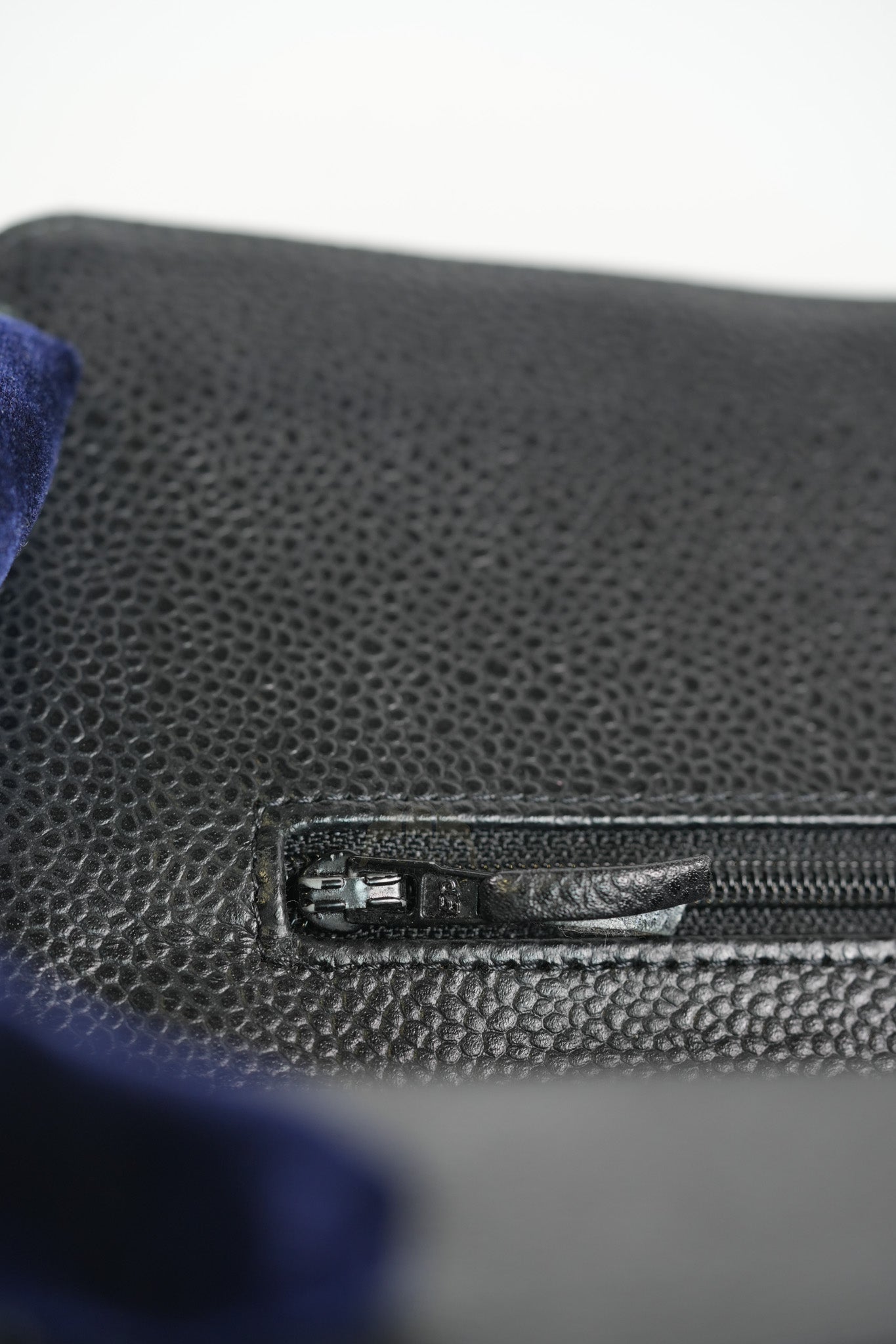 Classic Double Flap Medium in Black Quilted Caviar Leather and Silver Hardware Series 17 | Purse Maison Luxury Bags Shop