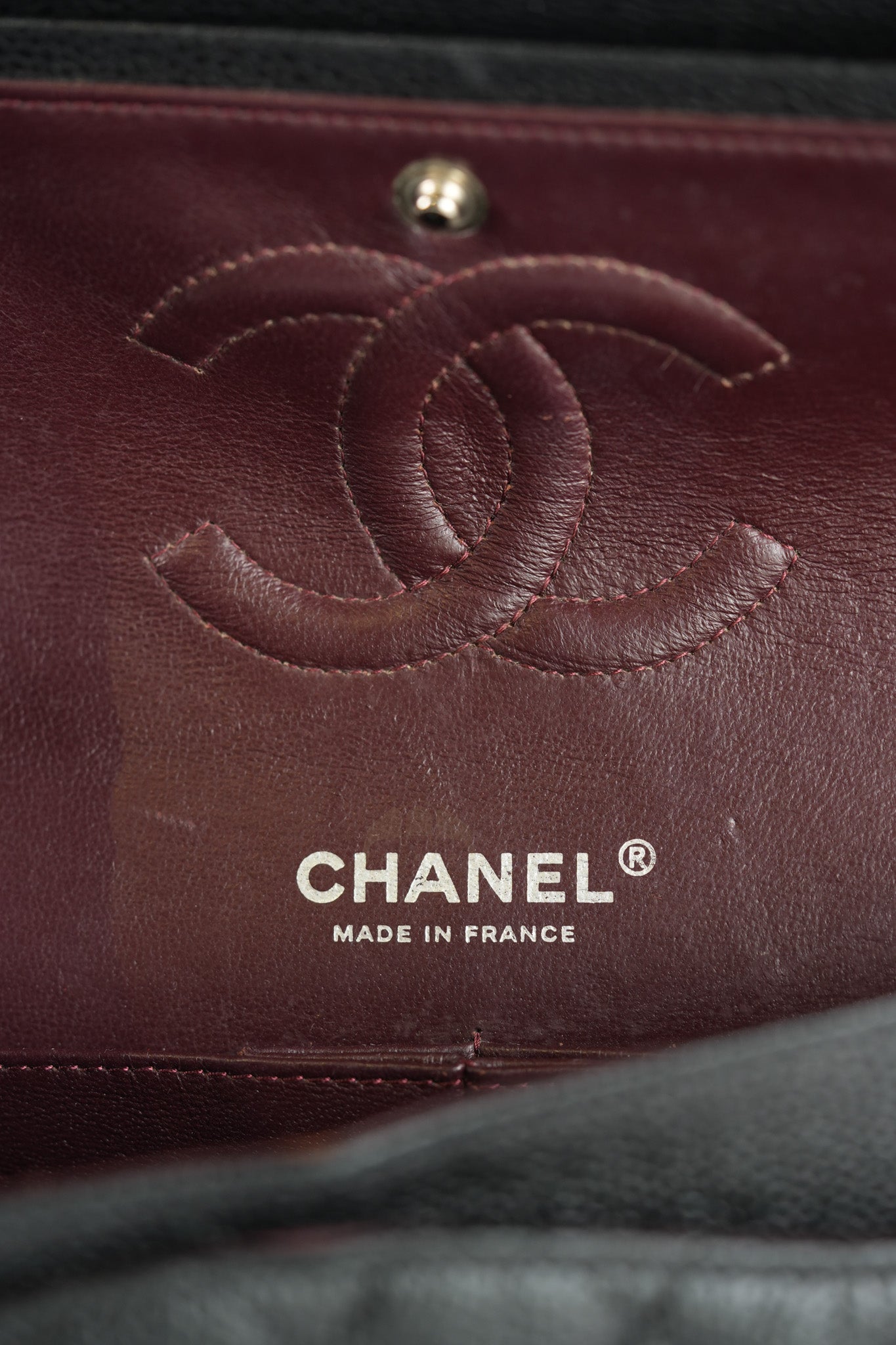 Classic Double Flap Medium in Black Quilted Caviar Leather and Silver Hardware Series 17 | Purse Maison Luxury Bags Shop