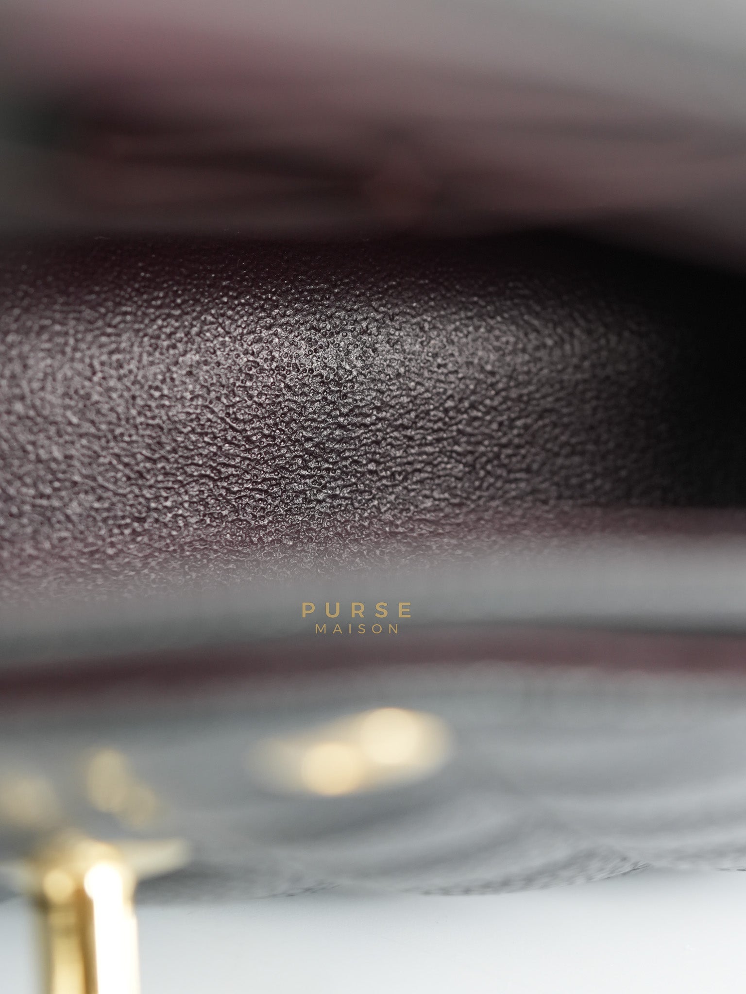 Classic Double Flap Medium in Black Quilted Caviar Leather & Gold Hardware Microchip | Purse Maison Luxury Bags Shop