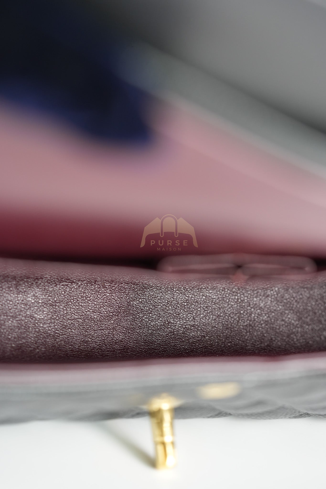 Classic Double Flap Medium in Black Quilted Caviar Leather & Gold Hardware Series 23 | Purse Maison Luxury Bags Shop