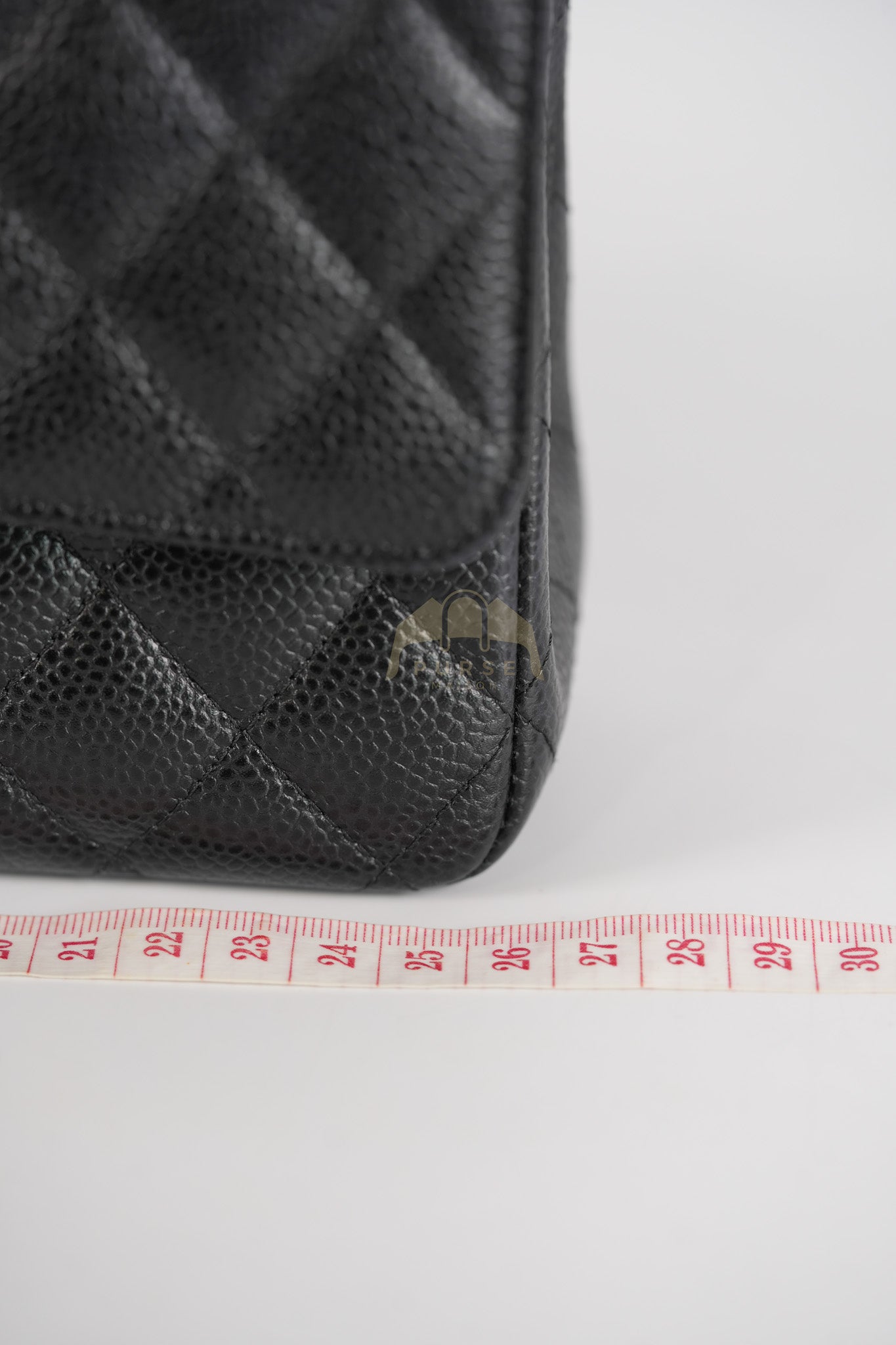 Classic Double Flap Medium in Black Quilted Caviar Leather & Gold Hardware Series 23 | Purse Maison Luxury Bags Shop