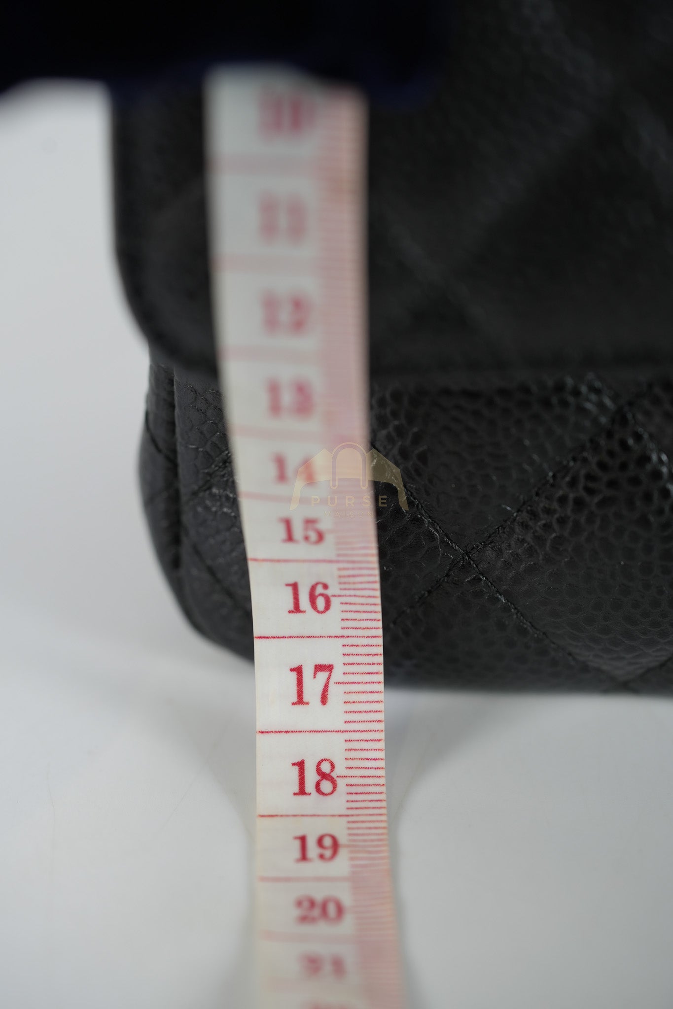 Classic Double Flap Medium in Black Quilted Caviar Leather & Gold Hardware Series 23 | Purse Maison Luxury Bags Shop