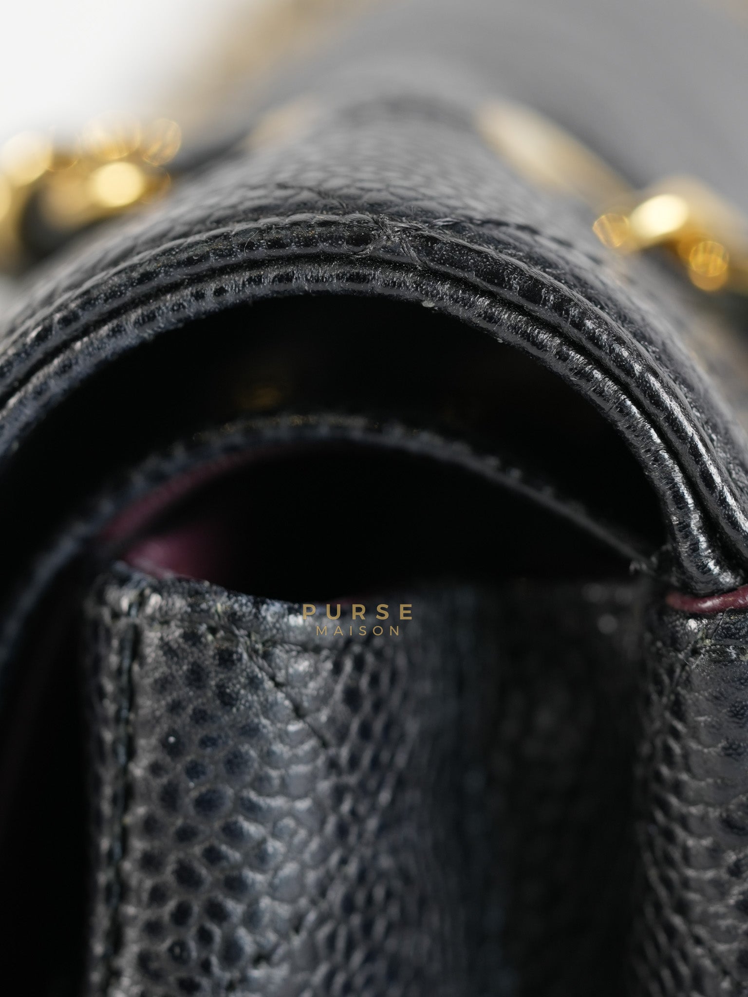 Classic Double Flap Medium in Black Quilted Caviar Leather & Gold Hardware Series 25 | Purse Maison Luxury Bags Shop