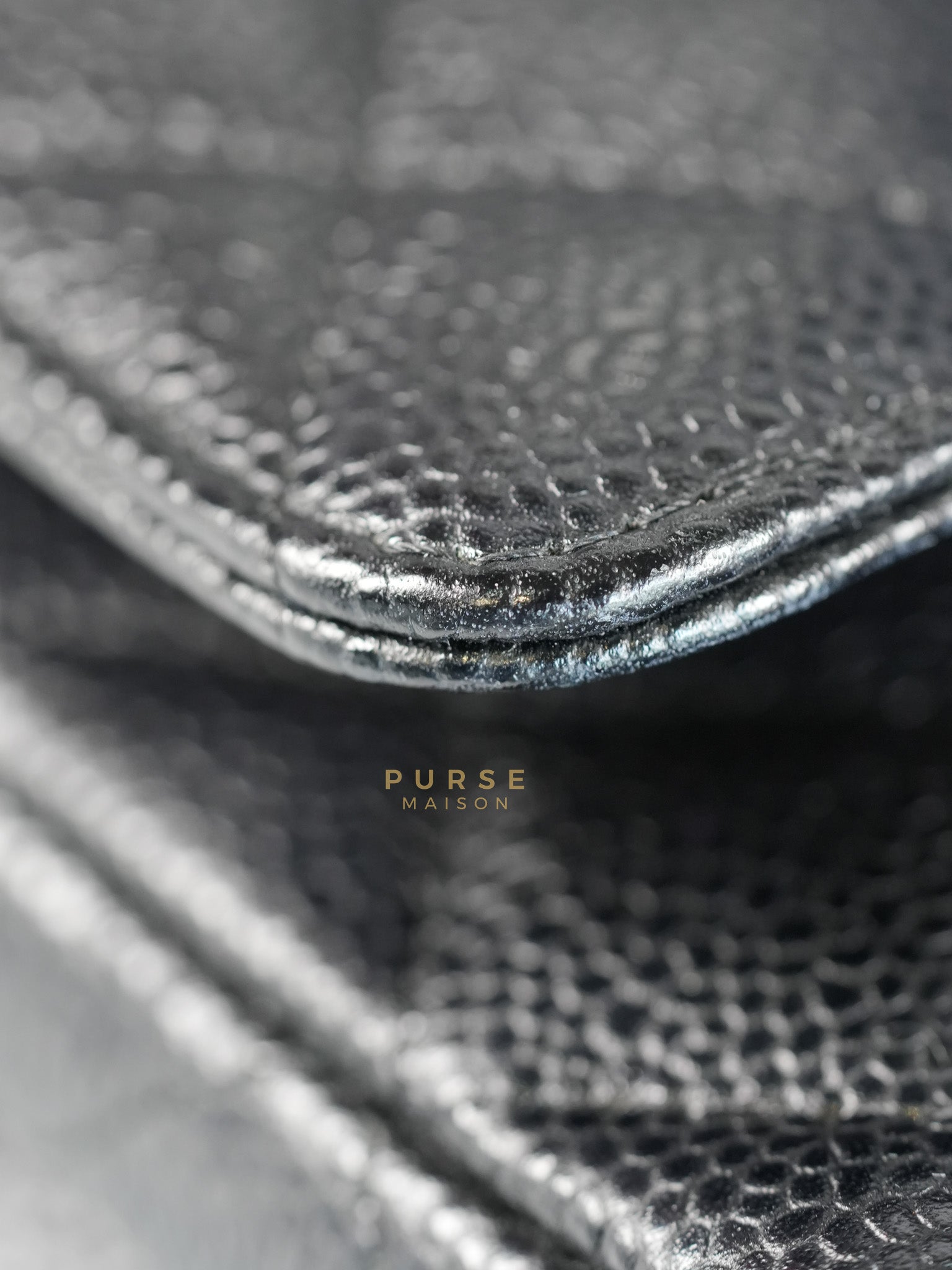 Classic Double Flap Medium in Black Quilted Caviar Leather & Gold Hardware Series 25 | Purse Maison Luxury Bags Shop
