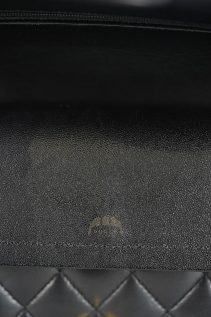 Classic Double Flap Medium in Black Quilted Lambskin Leather and Gold Hardware Series 26 | Purse Maison Luxury Bags Shop