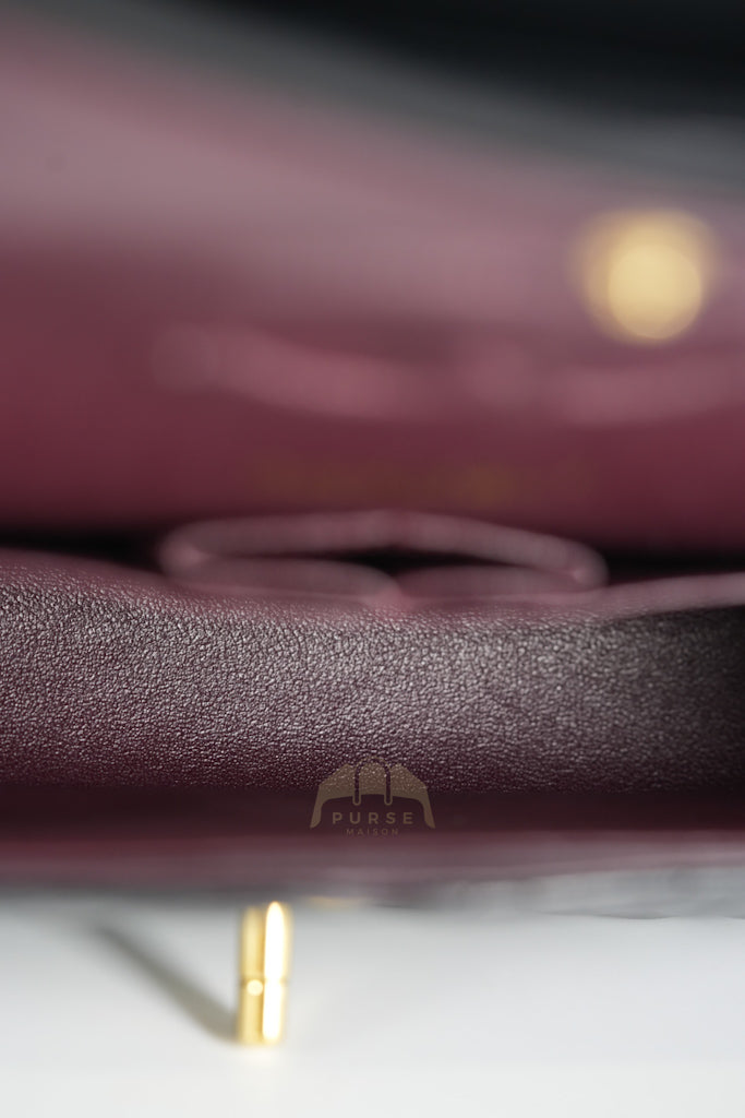 Classic Double Flap Medium in Black Quilted Lambskin Leather and Gold Hardware Series 26 | Purse Maison Luxury Bags Shop