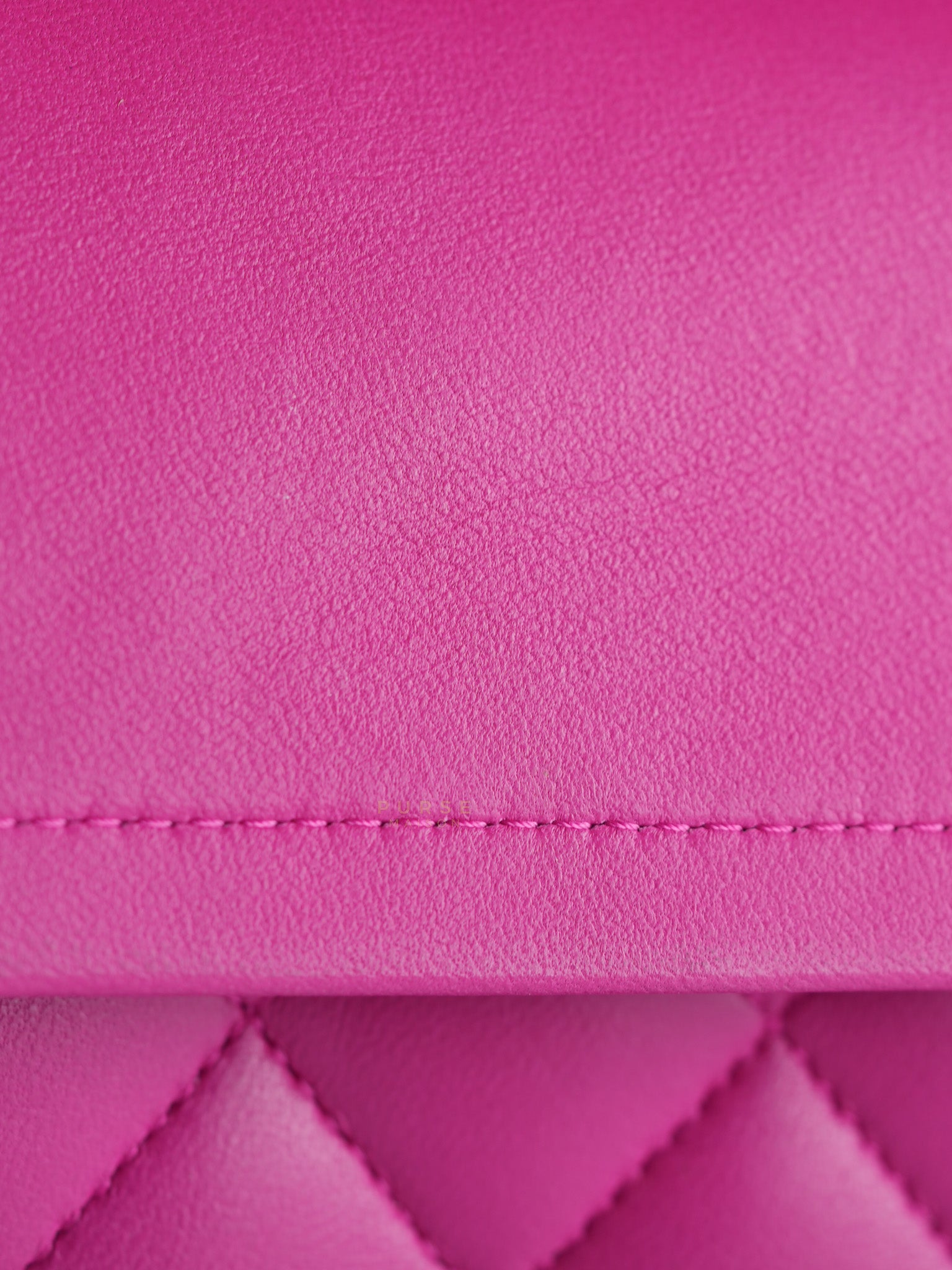 Classic Double Flap Medium in Hot Pink Lambskin Leather Silver Hardware Series 19 | Purse Maison Luxury Bags Shop