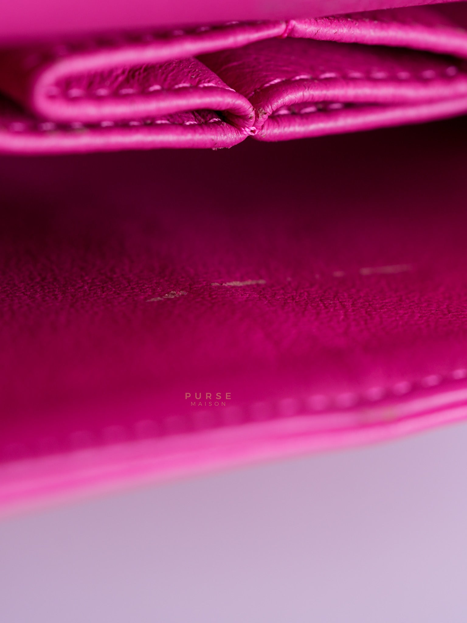 Classic Double Flap Medium in Hot Pink Lambskin Leather Silver Hardware Series 19 | Purse Maison Luxury Bags Shop
