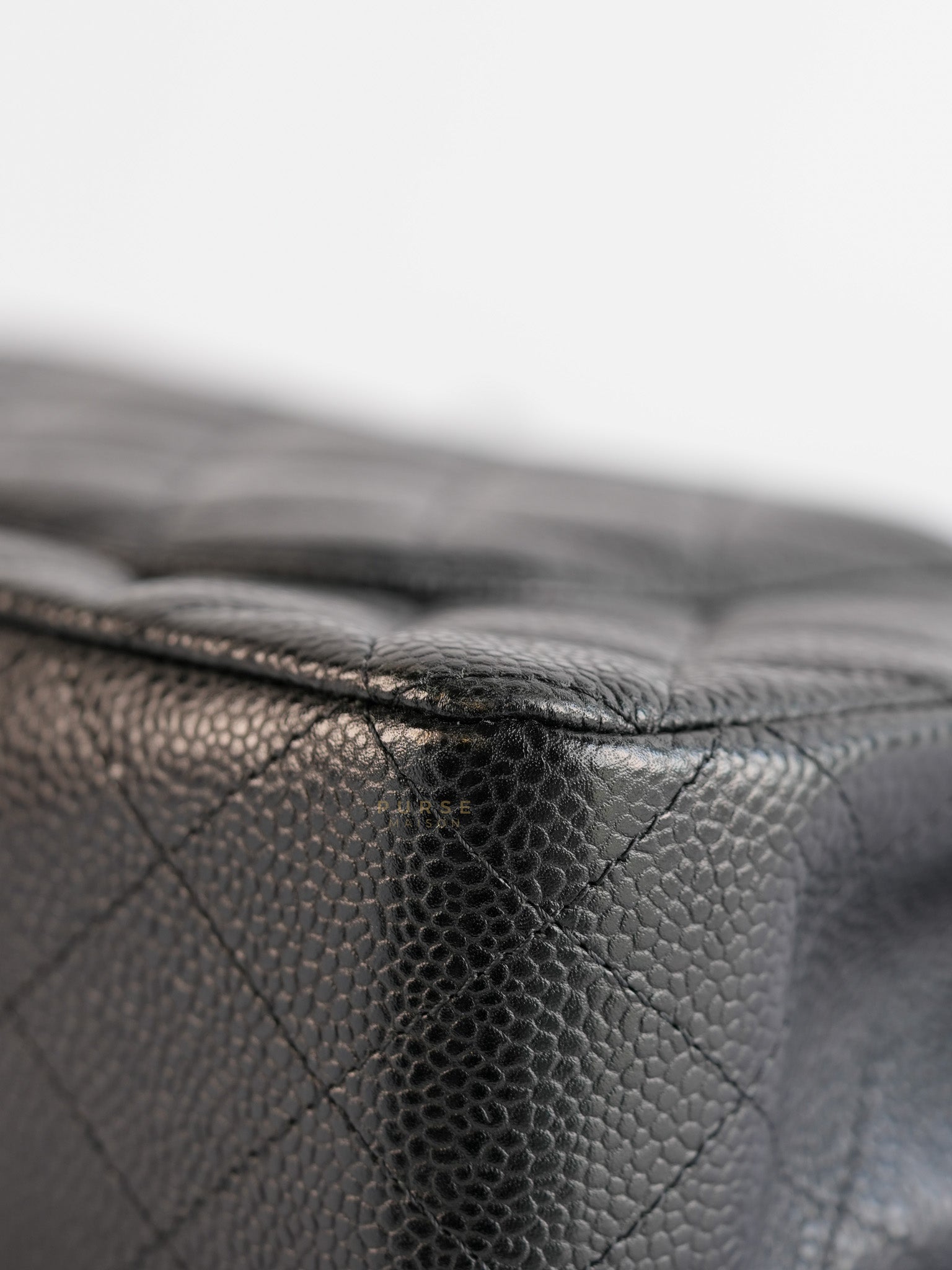 Classic Double Flap Medium Quilted Caviar Leather and Gold Hardware Series 25 | Purse Maison Luxury Bags Shop