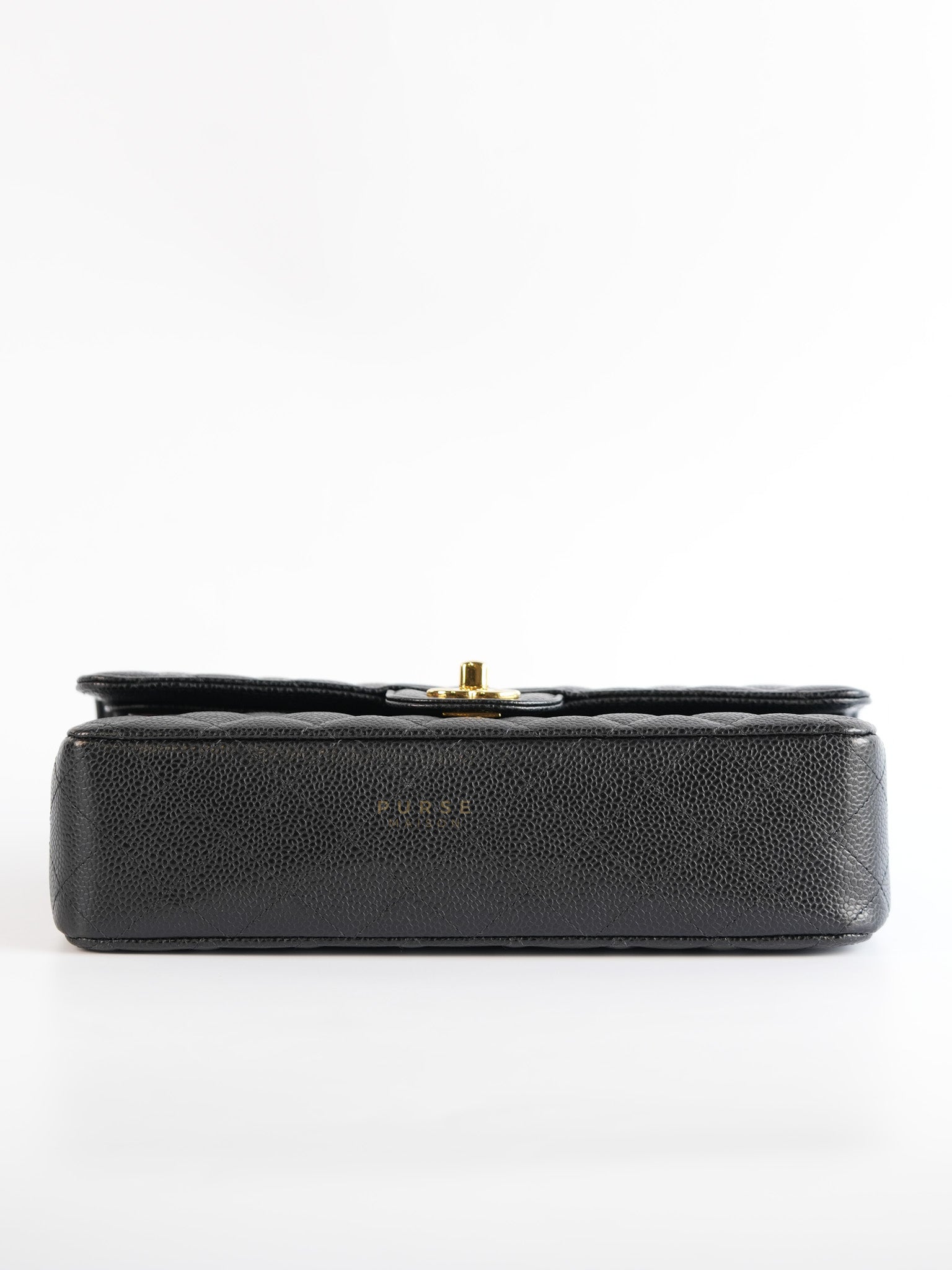 Classic Double Flap Medium Quilted Caviar Leather and Gold Hardware Series 25 | Purse Maison Luxury Bags Shop
