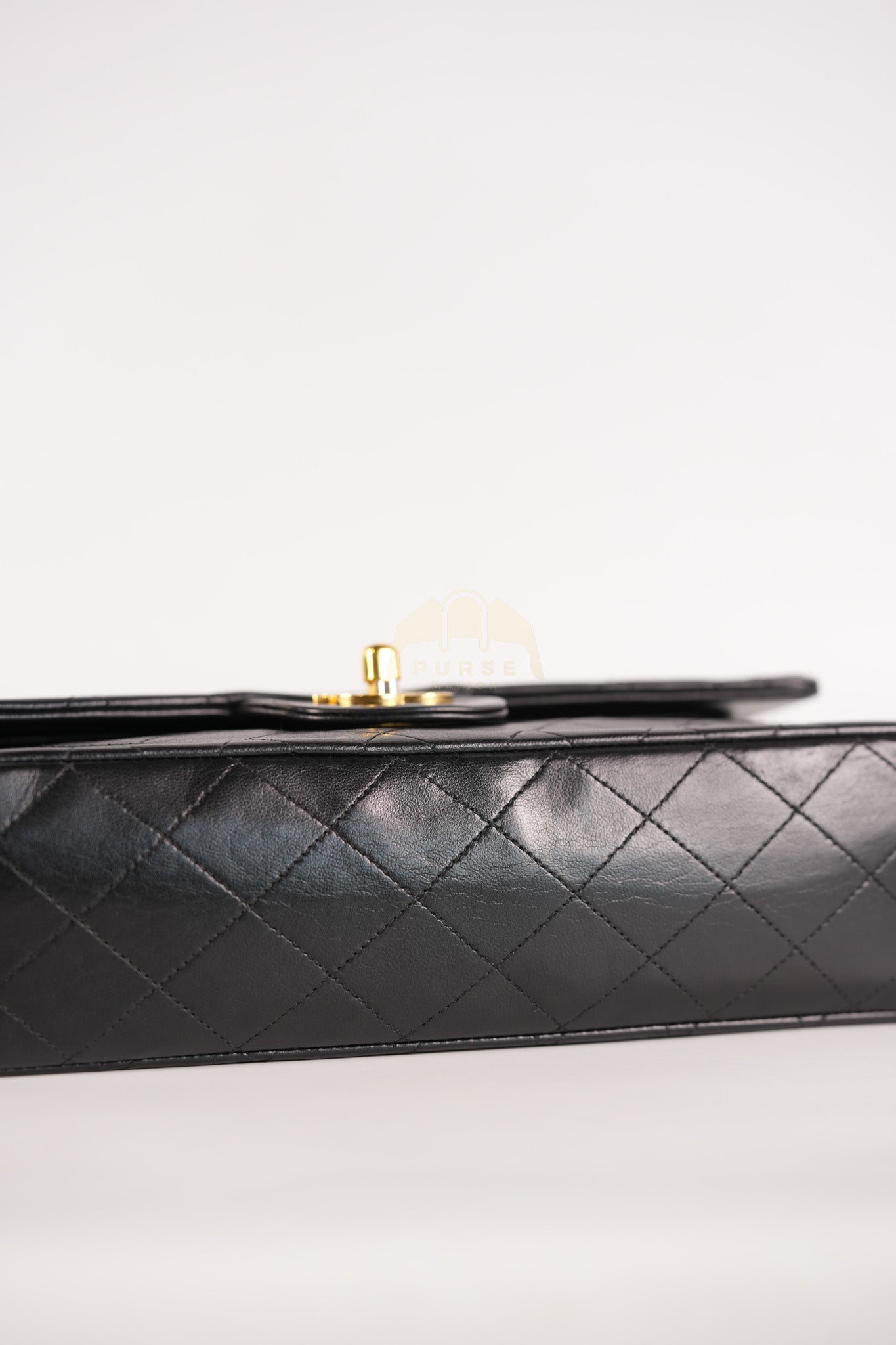 Classic Double Flap Medium Vintage in Lambskin Quilted Leather and Gold Hardware Series 1 | Purse Maison Luxury Bags Shop