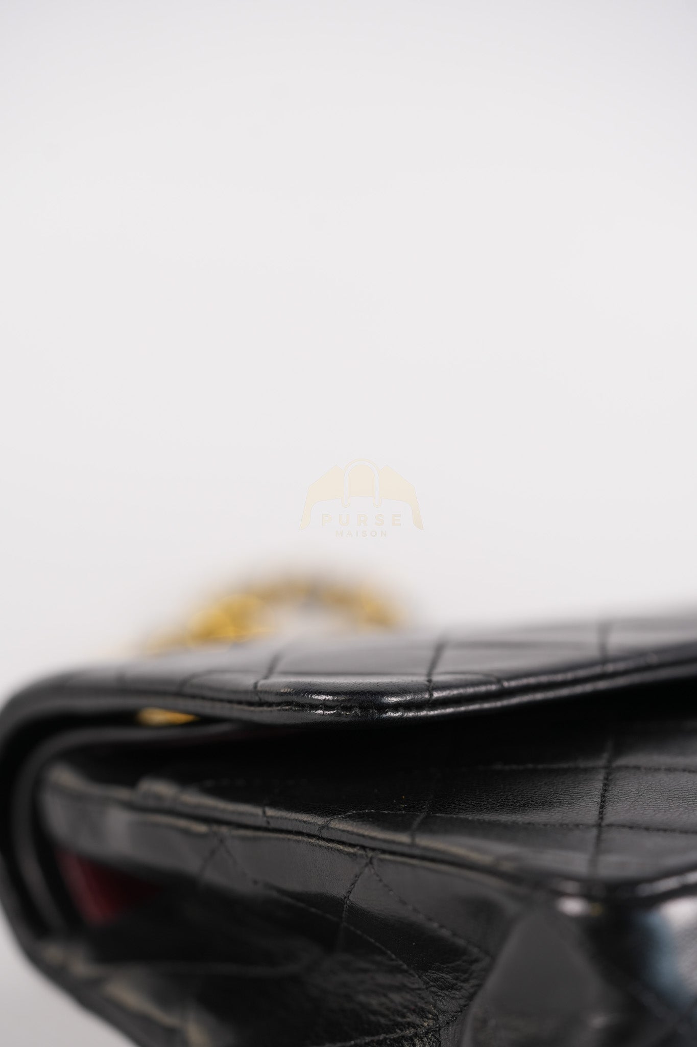 Classic Double Flap Medium Vintage in Lambskin Quilted Leather and Gold Hardware Series 1 | Purse Maison Luxury Bags Shop