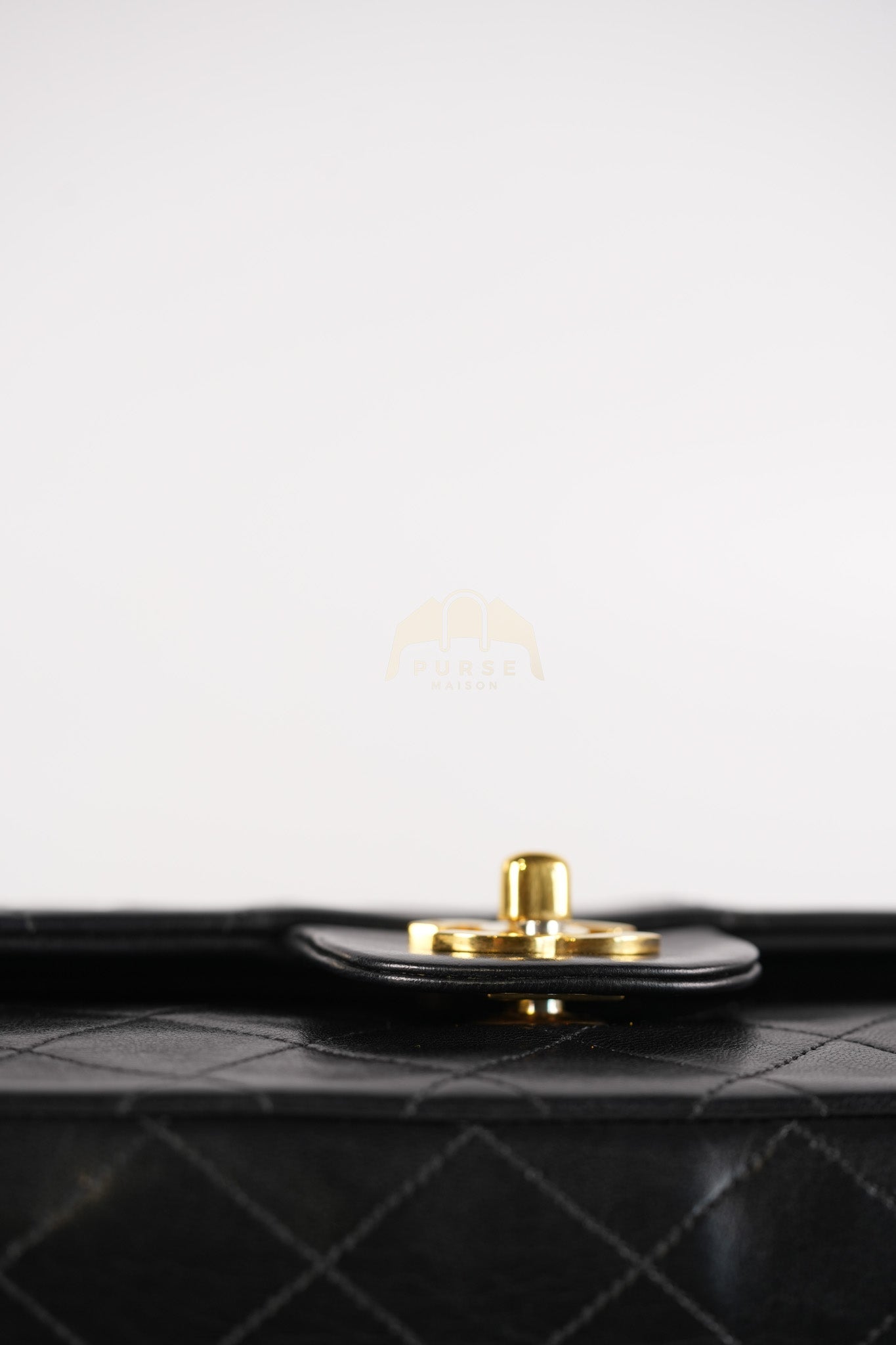 Classic Double Flap Medium Vintage in Lambskin Quilted Leather and Gold Hardware Series 1 | Purse Maison Luxury Bags Shop