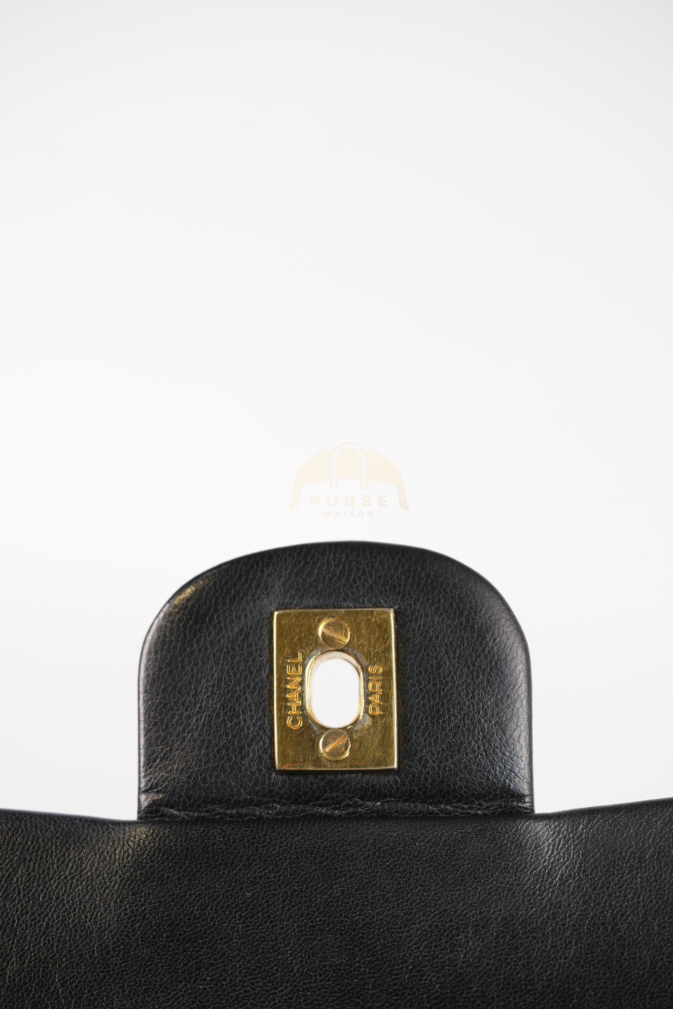 Classic Double Flap Medium Vintage in Lambskin Quilted Leather and Gold Hardware Series 1 | Purse Maison Luxury Bags Shop