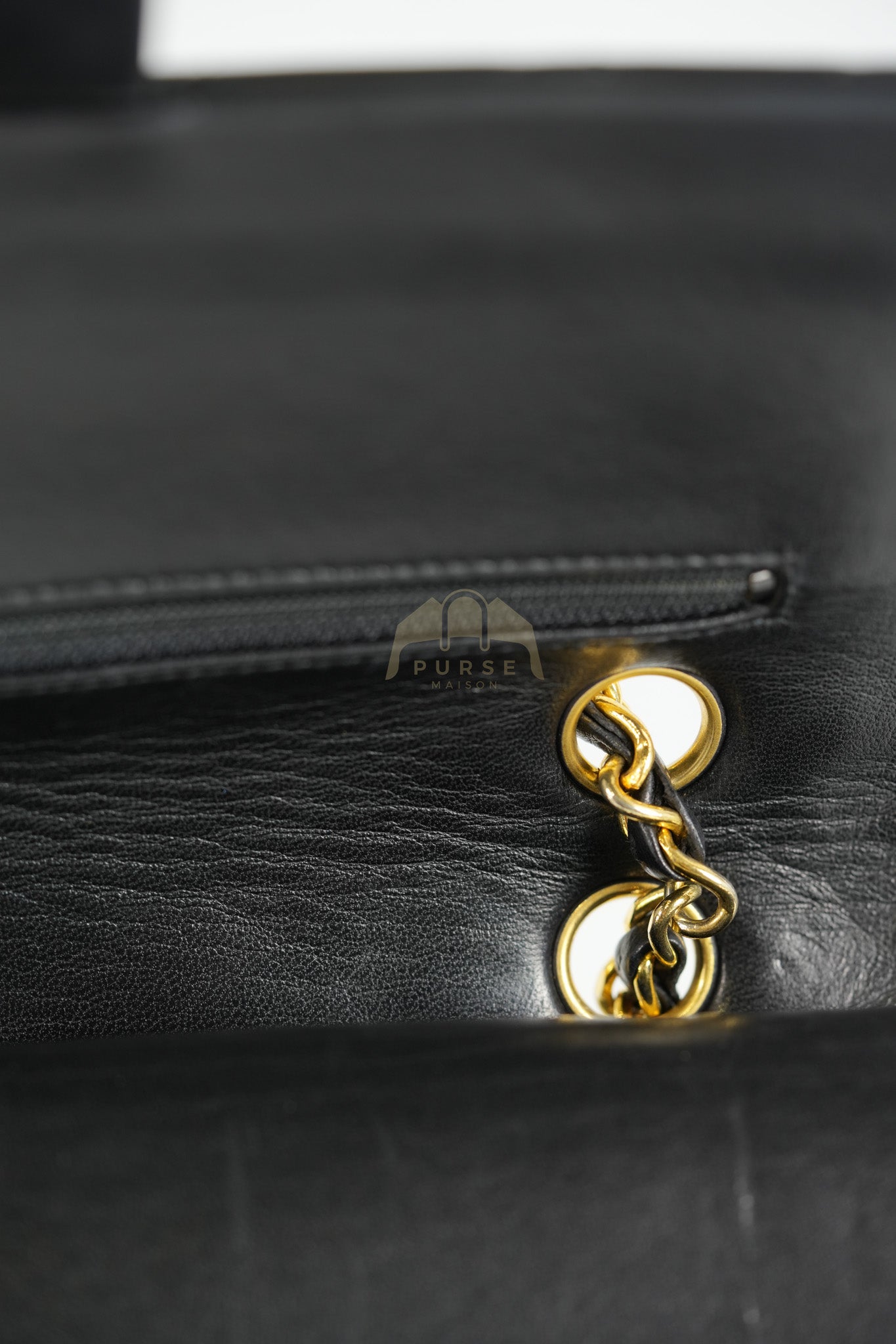 Classic Double Flap Medium Vintage in Lambskin Quilted Leather and Gold Hardware Series 1 | Purse Maison Luxury Bags Shop