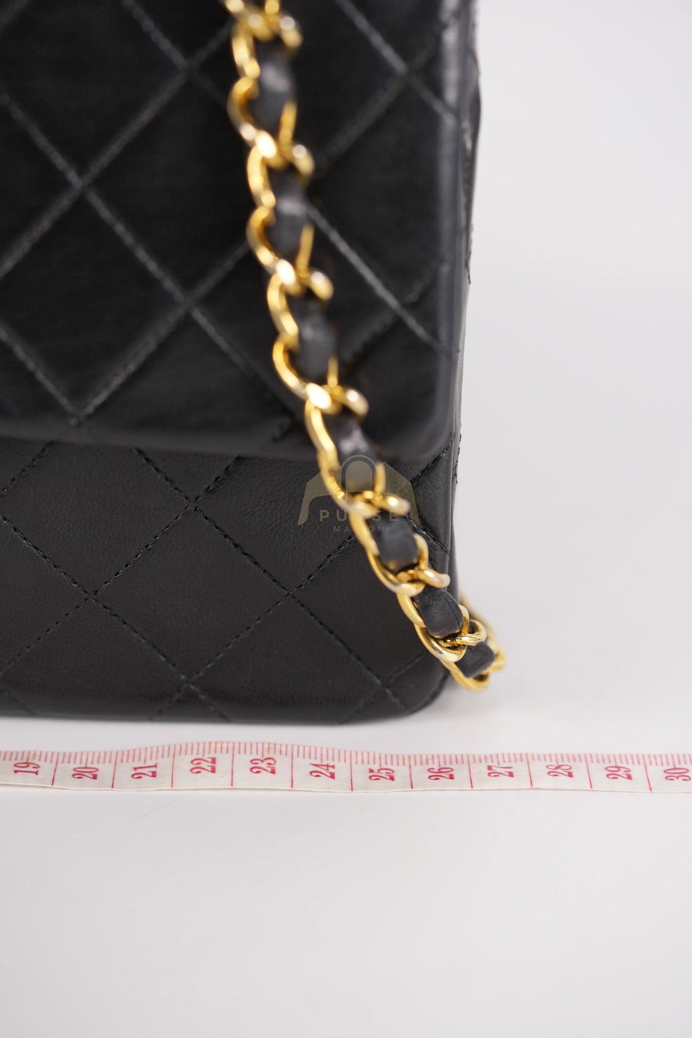 Classic Double Flap Medium Vintage in Lambskin Quilted Leather and Gold Hardware Series 1 | Purse Maison Luxury Bags Shop