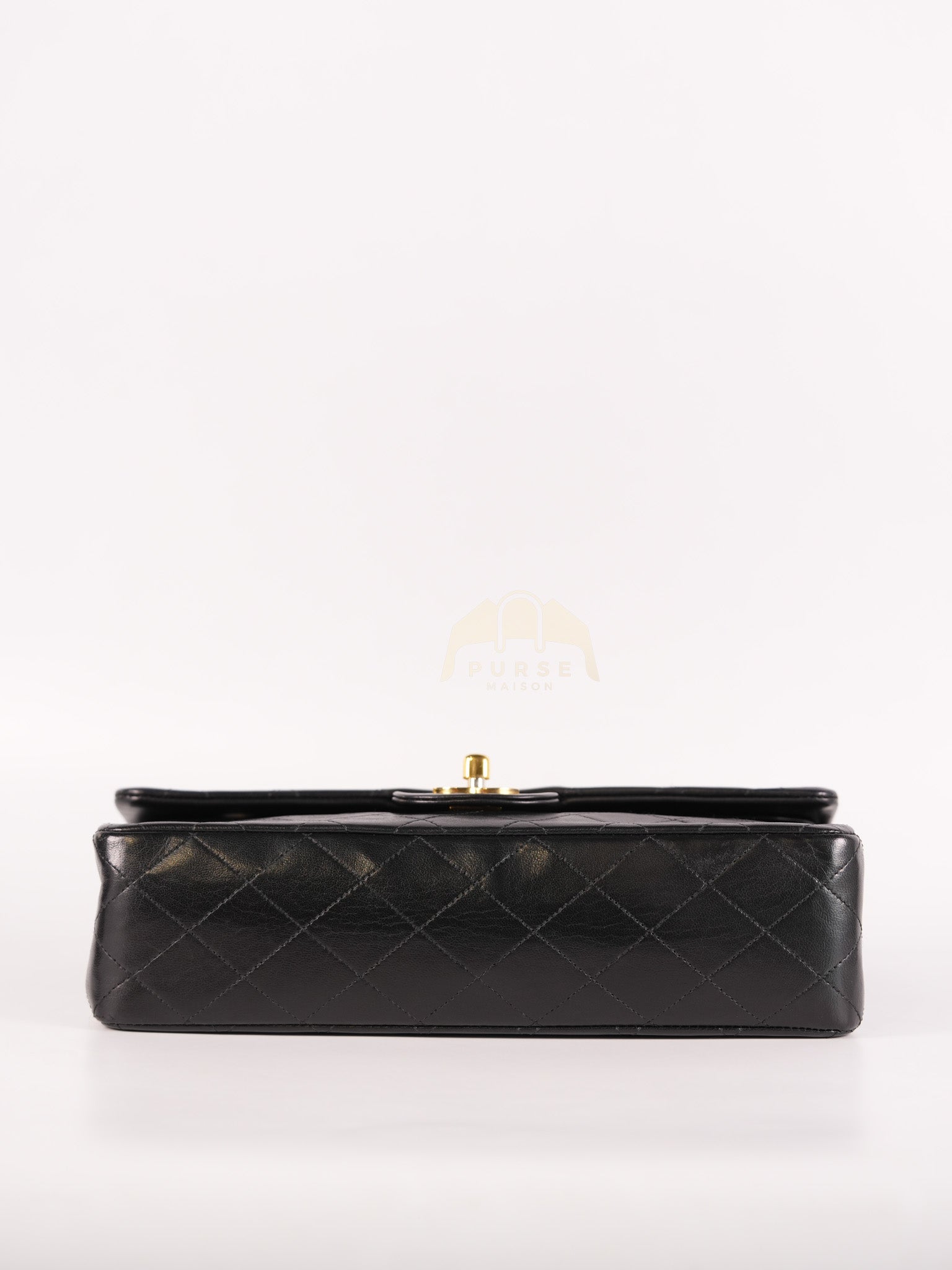 Classic Double Flap Medium Vintage in Lambskin Quilted Leather and Gold Hardware Series 1 | Purse Maison Luxury Bags Shop