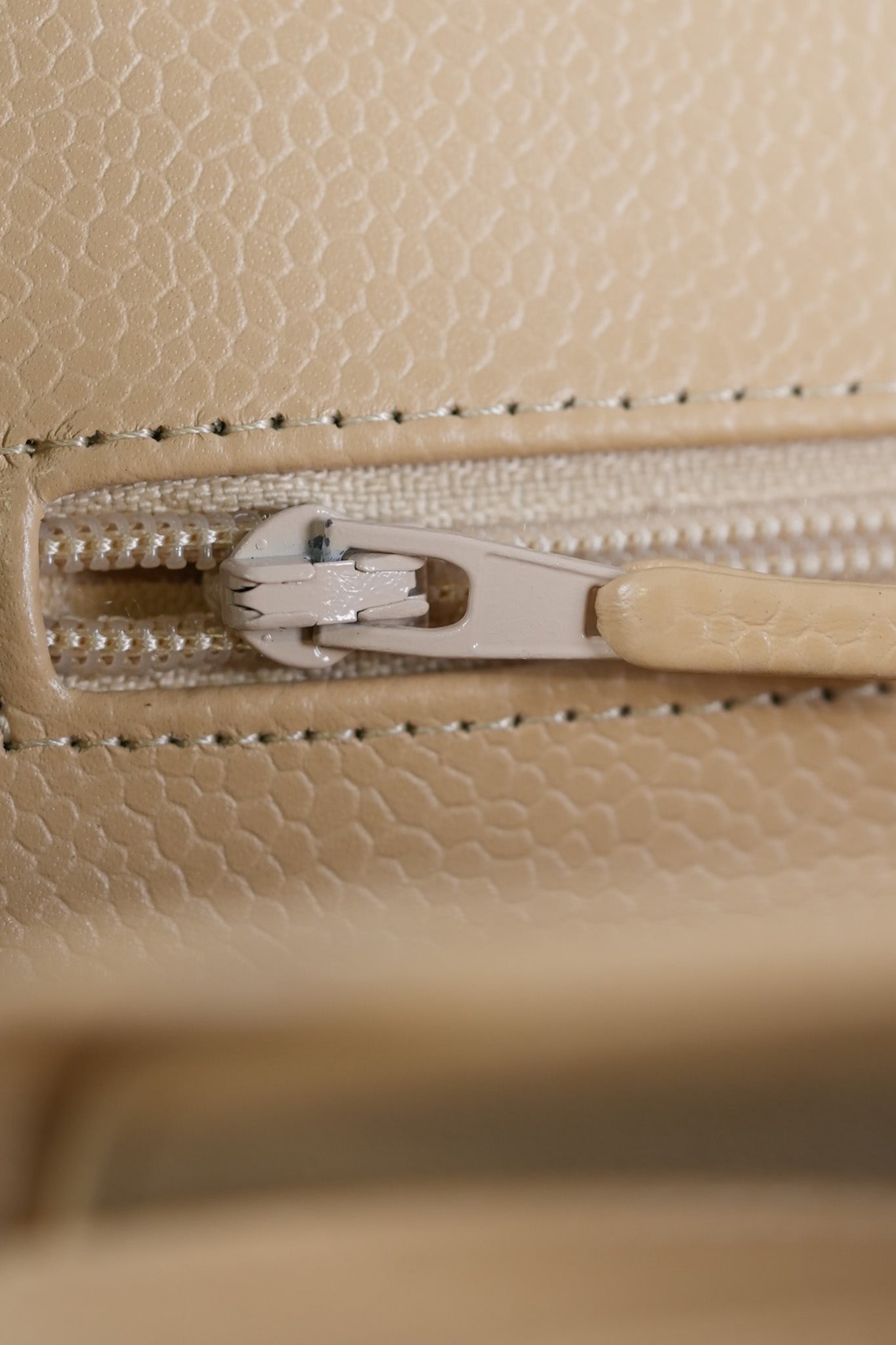 Classic Double Flap Small in Beige Quilted Caviar Leather & Gold Hardware Microchip | Purse Maison Luxury Bags Shop