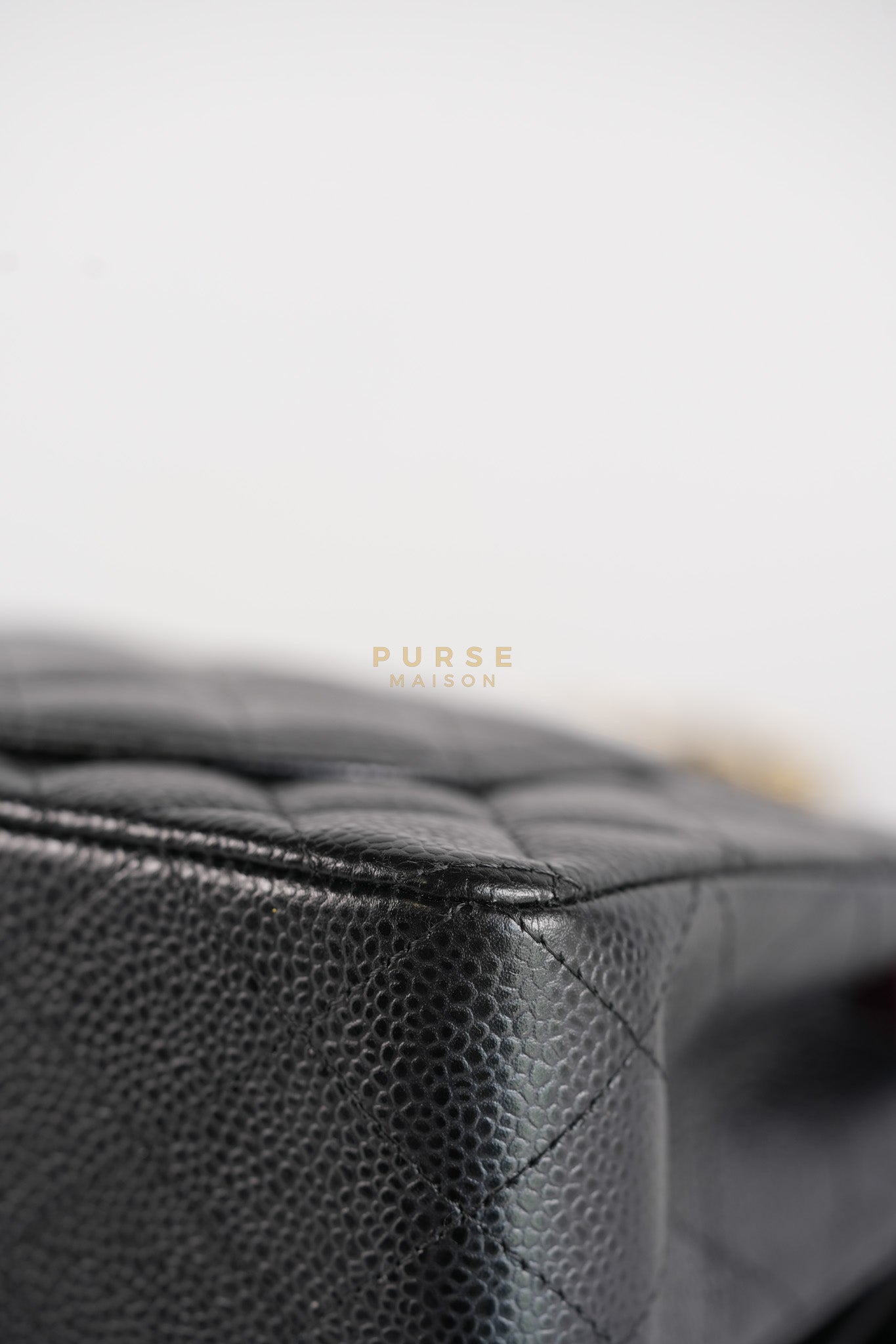 Classic Double Flap Small In Black Caviar Leather and Gold Hardware Series 26 | Purse Maison Luxury Bags Shop