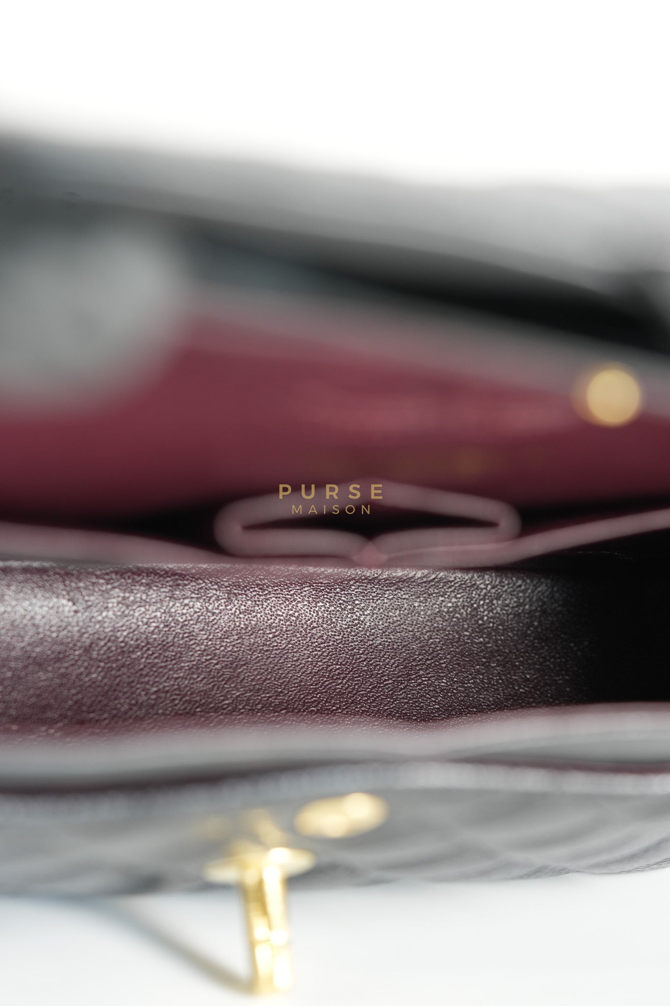 Classic Double Flap Small In Black Caviar Leather and Gold Hardware Series 26 | Purse Maison Luxury Bags Shop