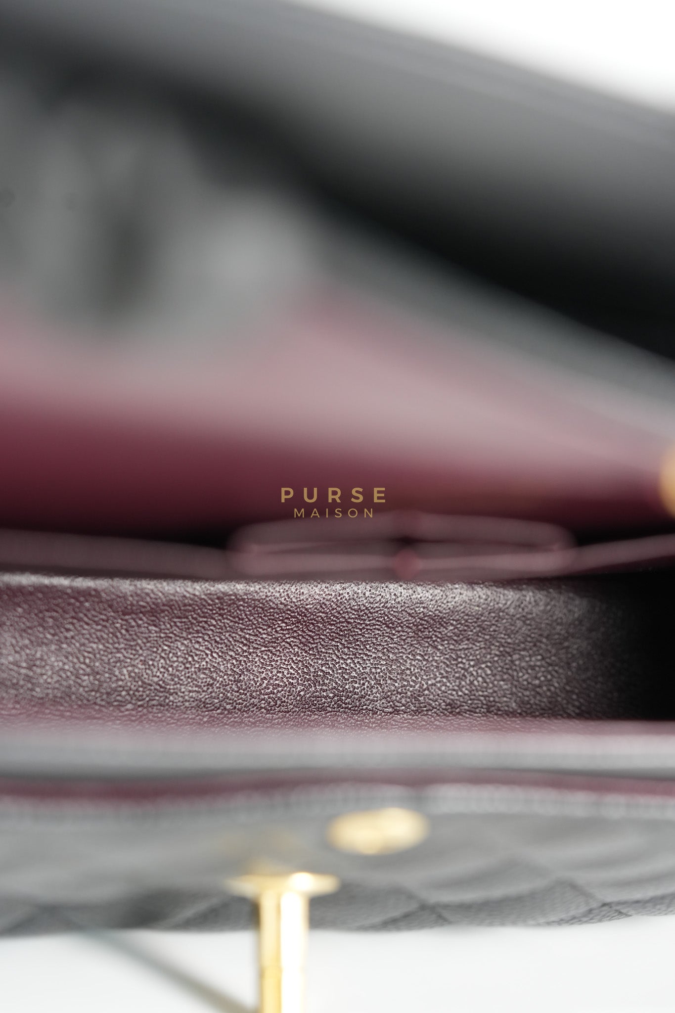 Classic Double Flap Medium in Black Caviar Leather & Gold Hardware Series 20 | Purse Maison Luxury Bags Shop