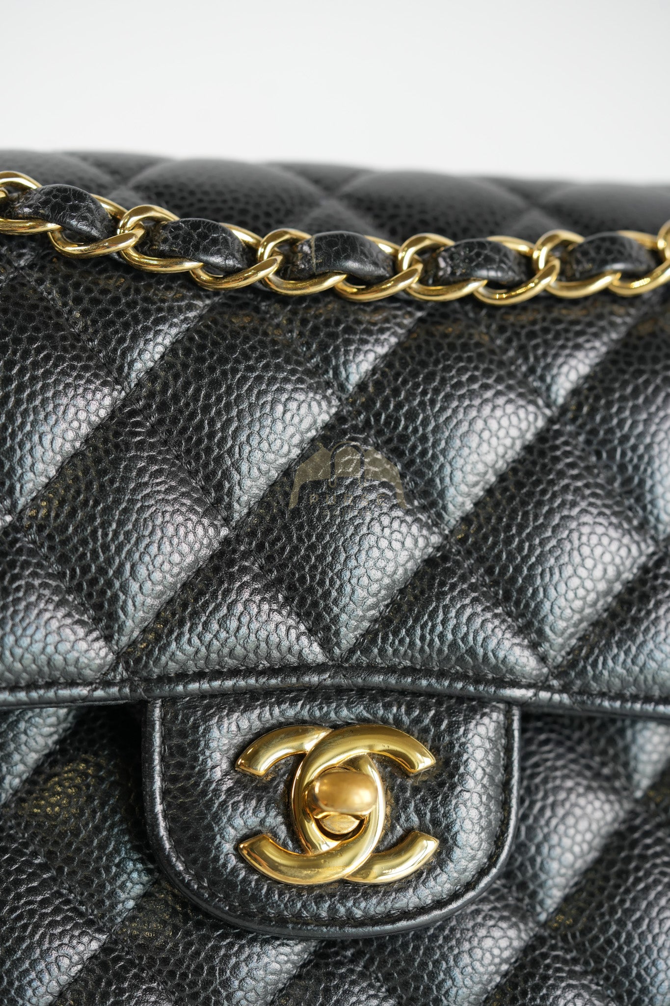 Classic Double Flap Small in Black Caviar Leather & Gold Hardware Series 29 | Purse Maison Luxury Bags Shop