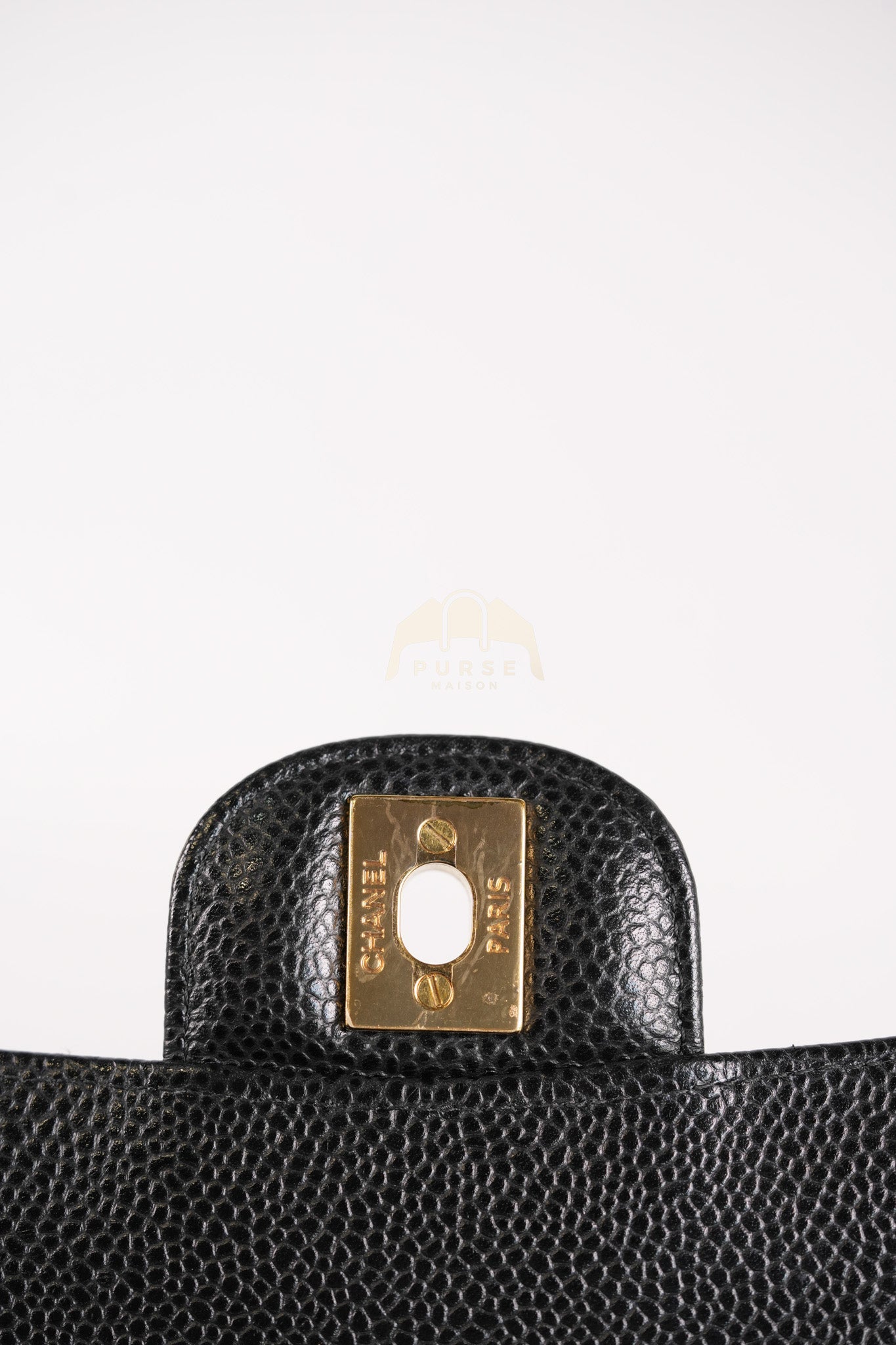 Classic Double Flap Small in Black Caviar Leather & Gold Hardware Series 29 | Purse Maison Luxury Bags Shop