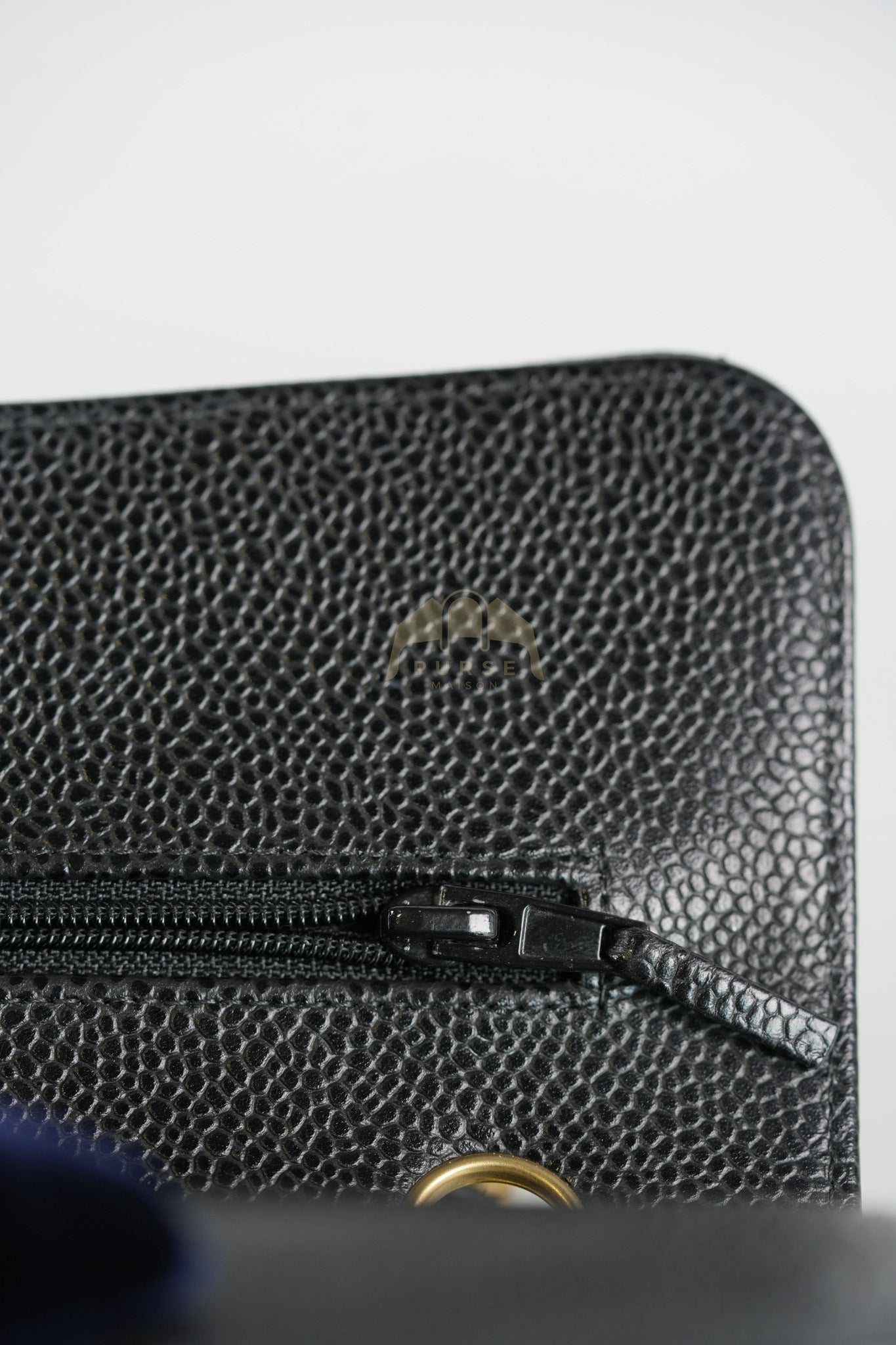 Classic Double Flap Small in Black Caviar Leather & Gold Hardware Series 29 | Purse Maison Luxury Bags Shop